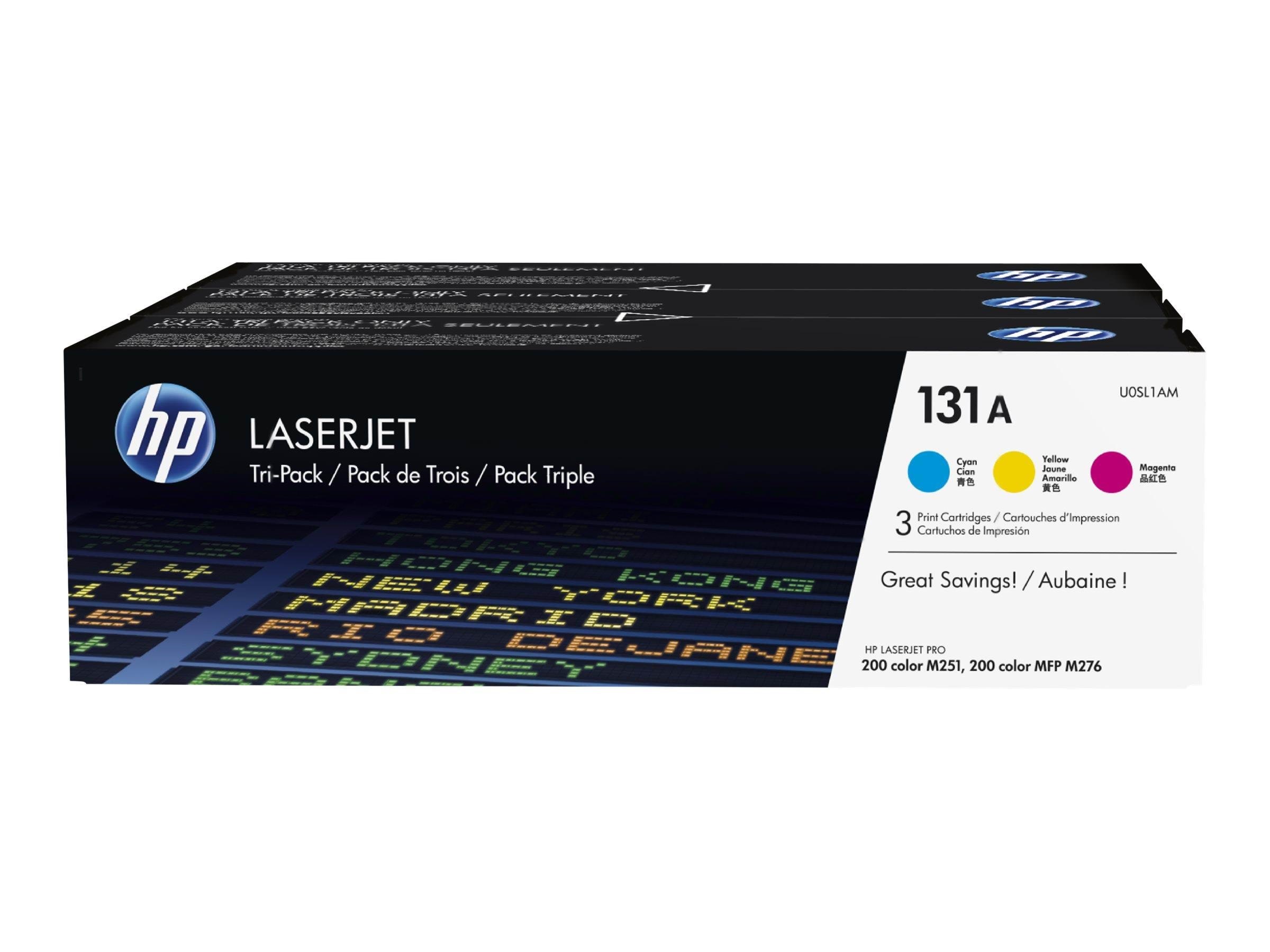 HP 131a / U0sl1am 3-pack - Tonerpatrone Multicolor - Druckerzubehoer Tinte Toner
