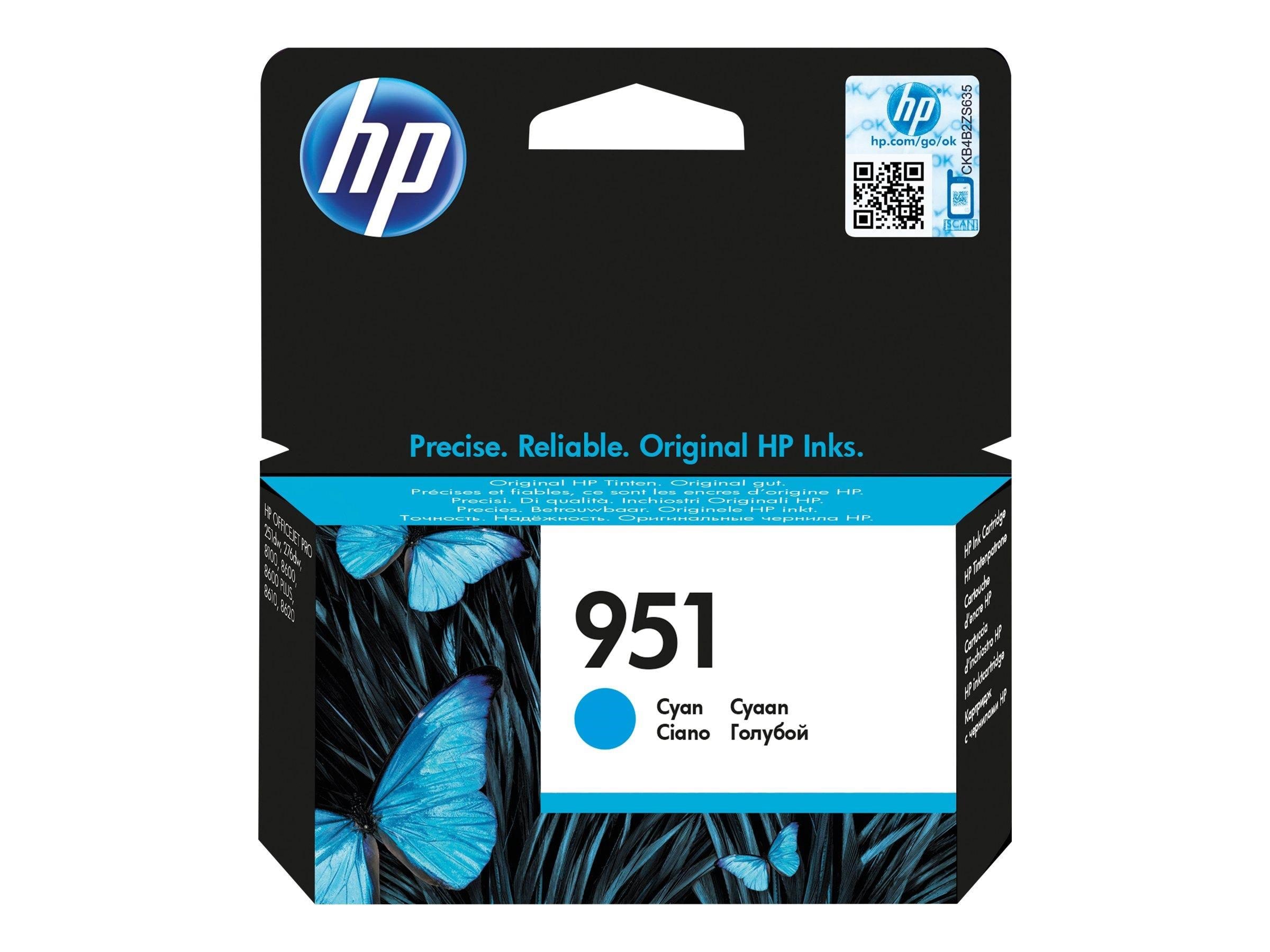 HP 951 / Cn050ae Cyan Ink - Druckerzubehoer Tinte Toner