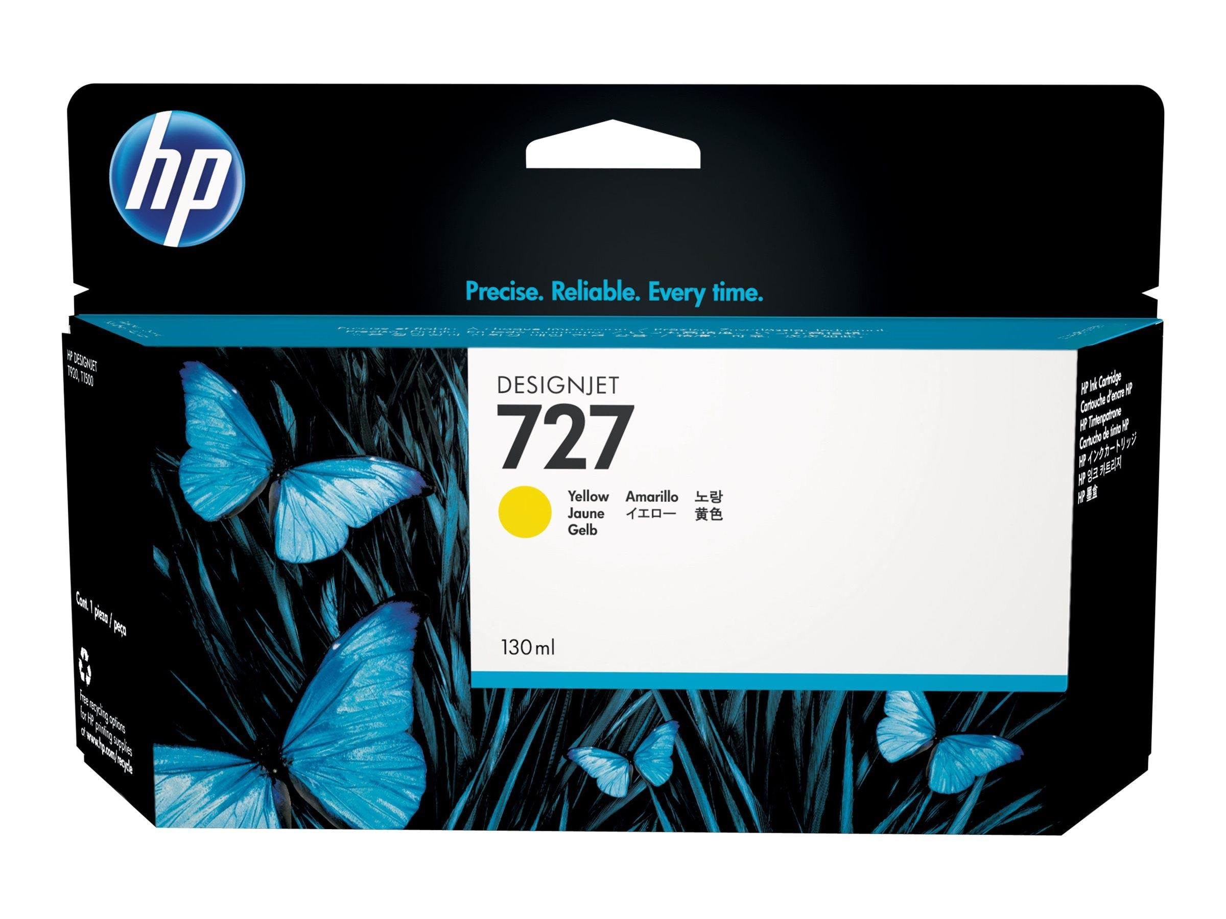 HP 727 / B3p21a Yellow Ink - Druckerzubehoer Tinte Toner Farbstoffbasiertes Gelb