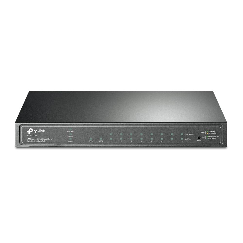 Tp-link Tl-sg2210p 8-port Gigabit Smart Poe Switch Mit 2 Sfp Slots - Switches