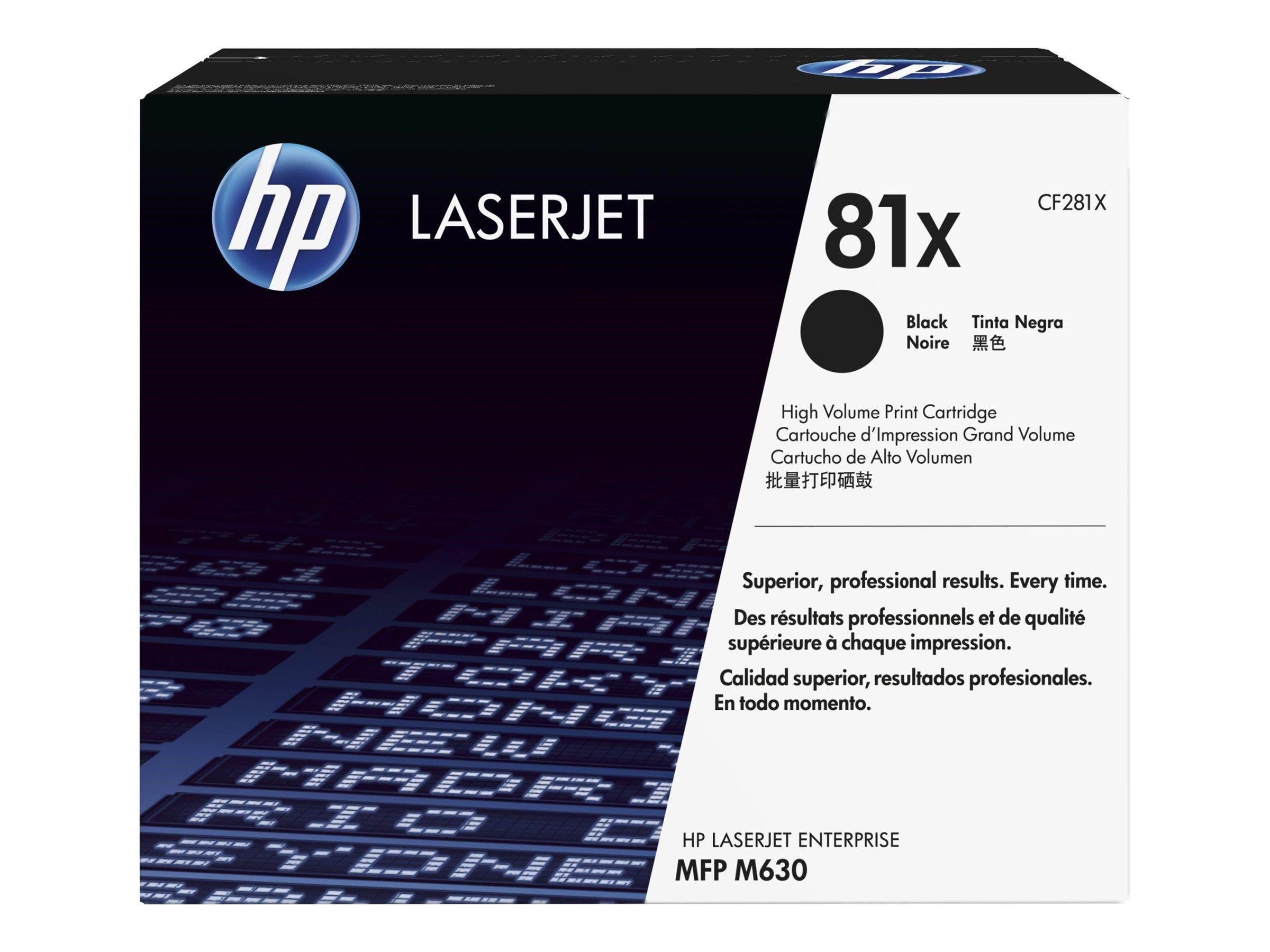 HP 81x / Cf281x High Capacity Black Toner - Druckerzubehoer Tinte Toner