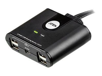 Aten Us224 2-port Usb Peripheral Sharing Device Usb-hubs - Usb Hubs Us224-at