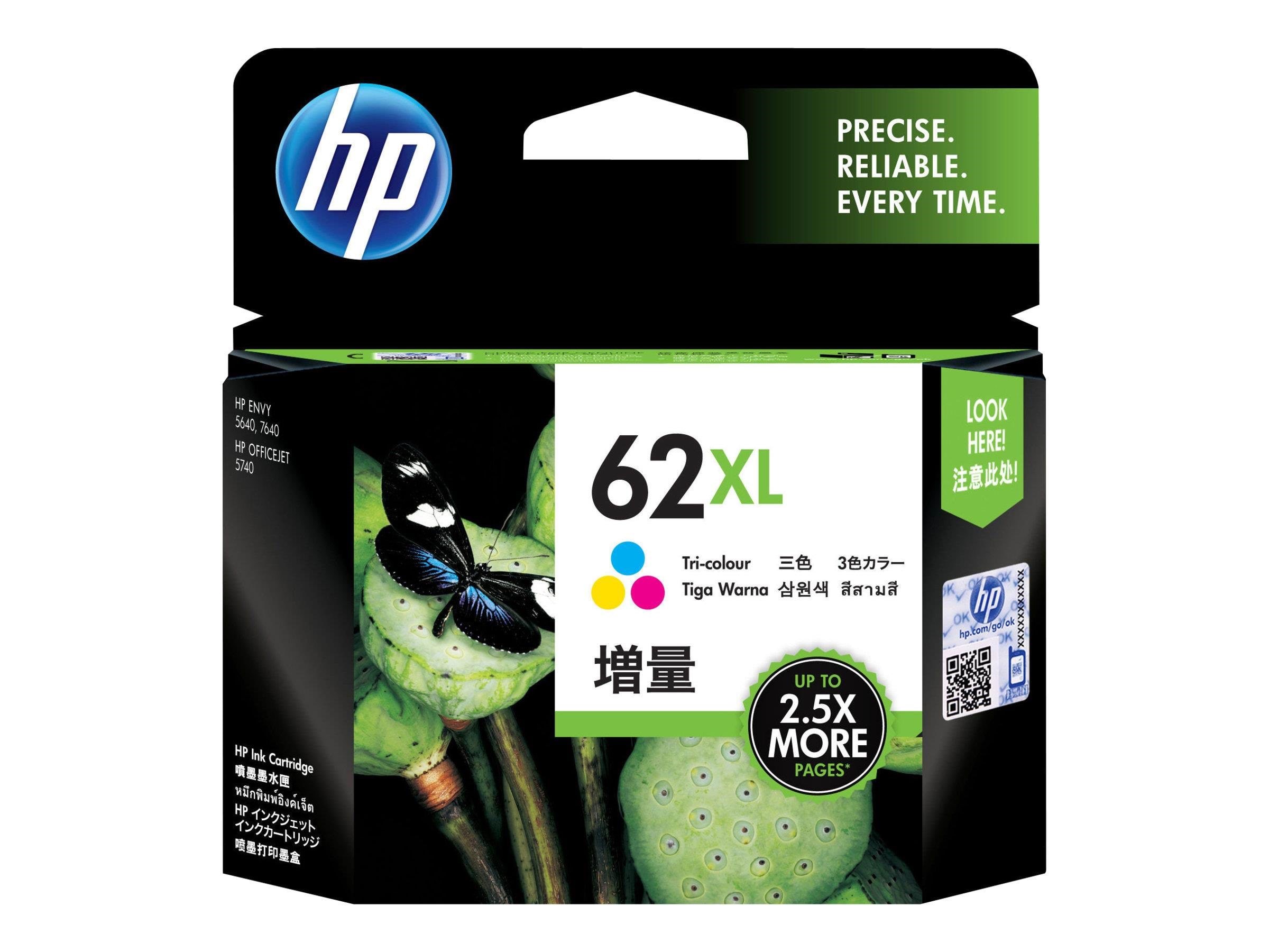 HP 62xl / C2p07ae Tri-color Ink (Cyan Magenta Yellow) - Druckerzubehoer Tinte Toner