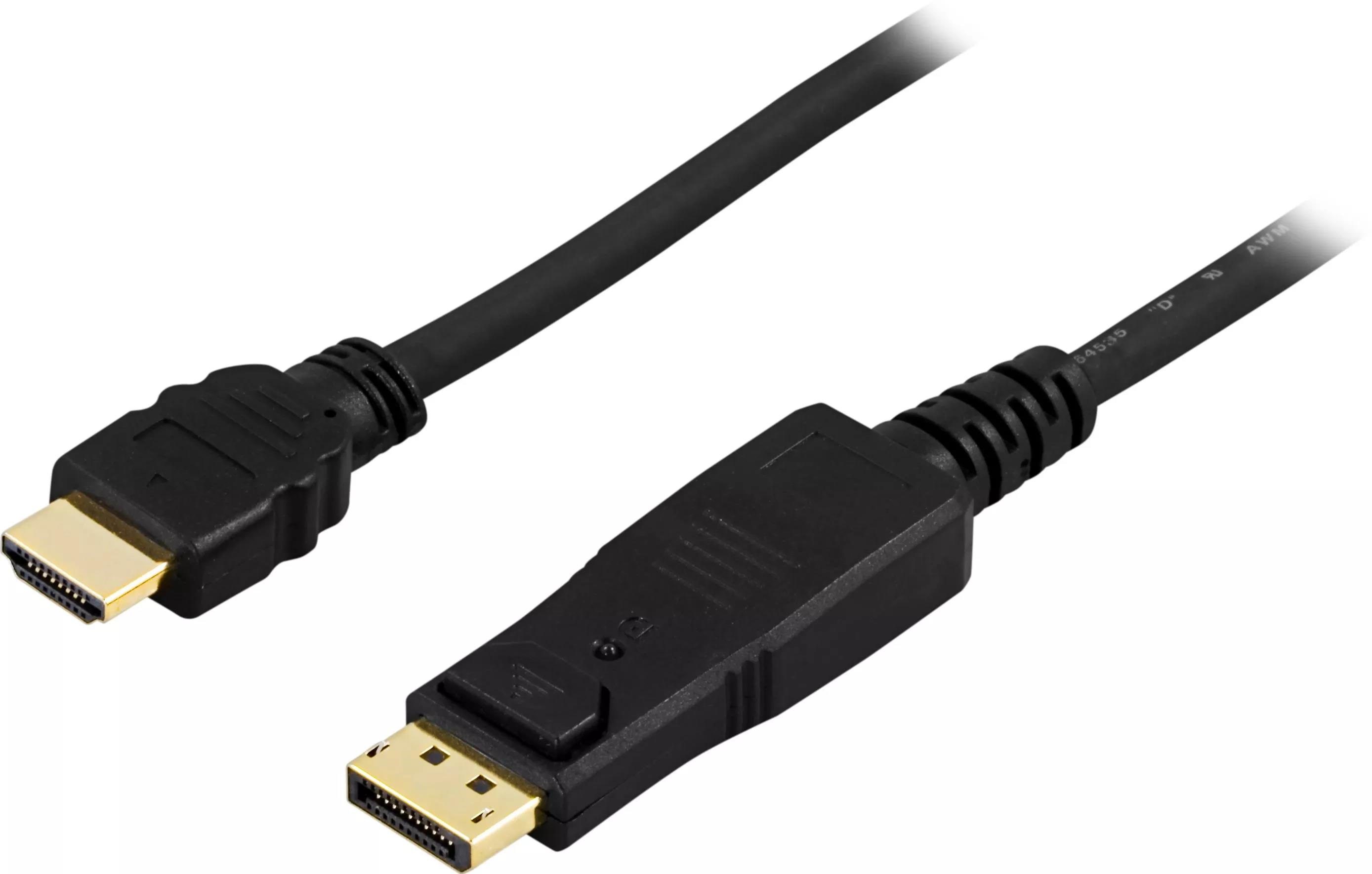 Pro Displayport 1.2 - Hdmi 1.4 - 1m - Schwarz - Display Kabel Dphdmi-1