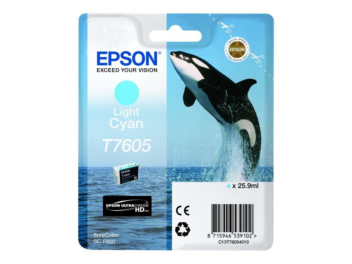 Epson T7605 Light Cyan Ink - Druckerzubehoer Tinte Toner