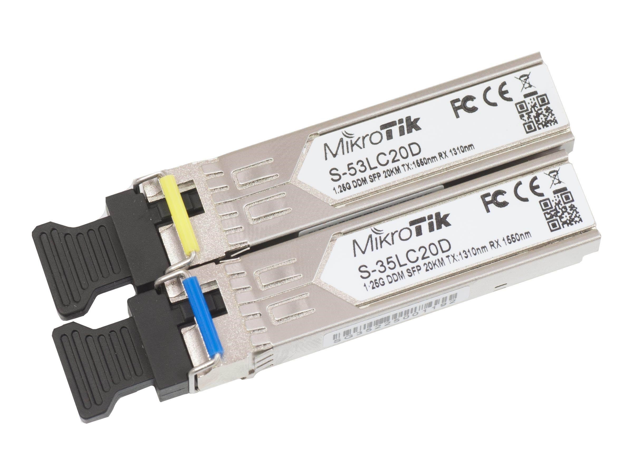 Mikrotik 2 x Sfp 1.25g 1310/1550nm 20km - Repeater Transceiver