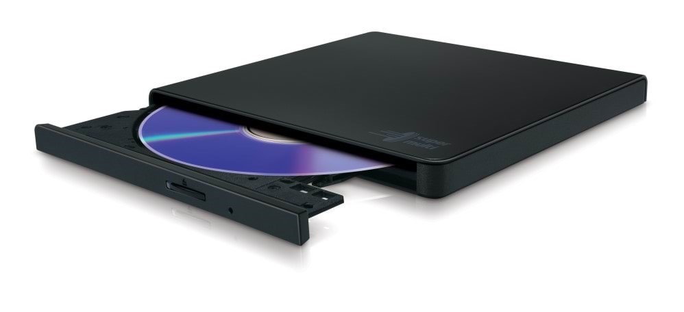 Hitachi - LG Gp57eb40 Slim Portable Dvd-writer - Dvd-rw (Brenner) - Usb 2.0 - Schwarz - Optisches Laufwerk Dvd BR Floppy