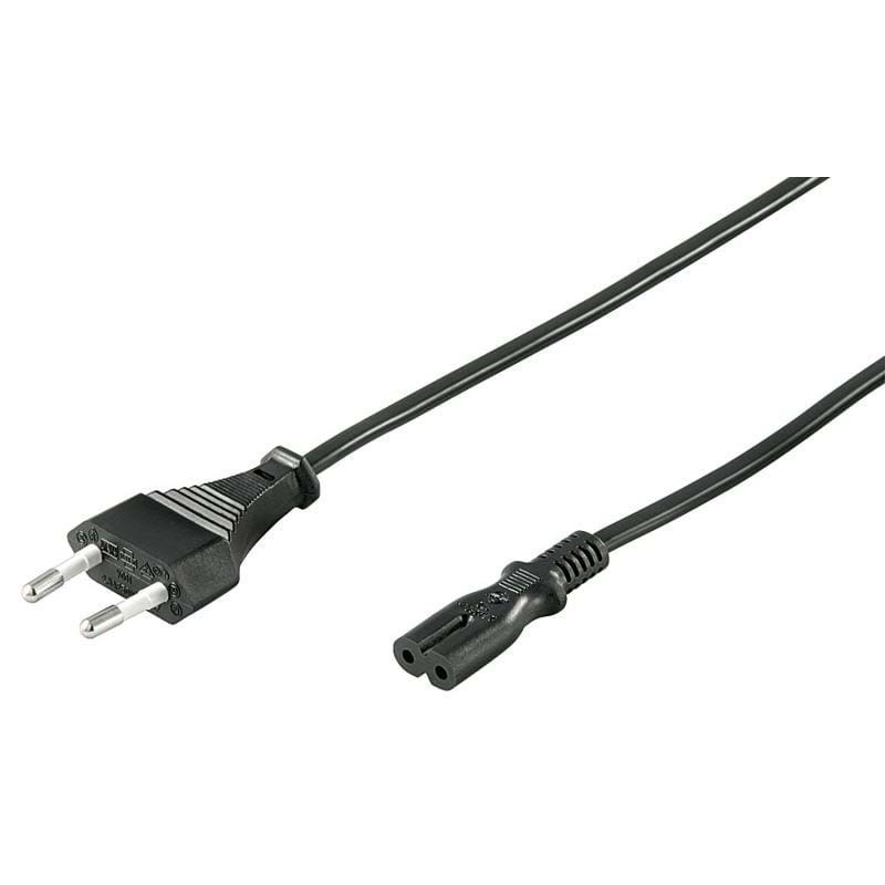 Pro Stromkabel C7 (2 Pins) - Schwarz - 5m - Gerade - Stromkabel Extern 4040849950391