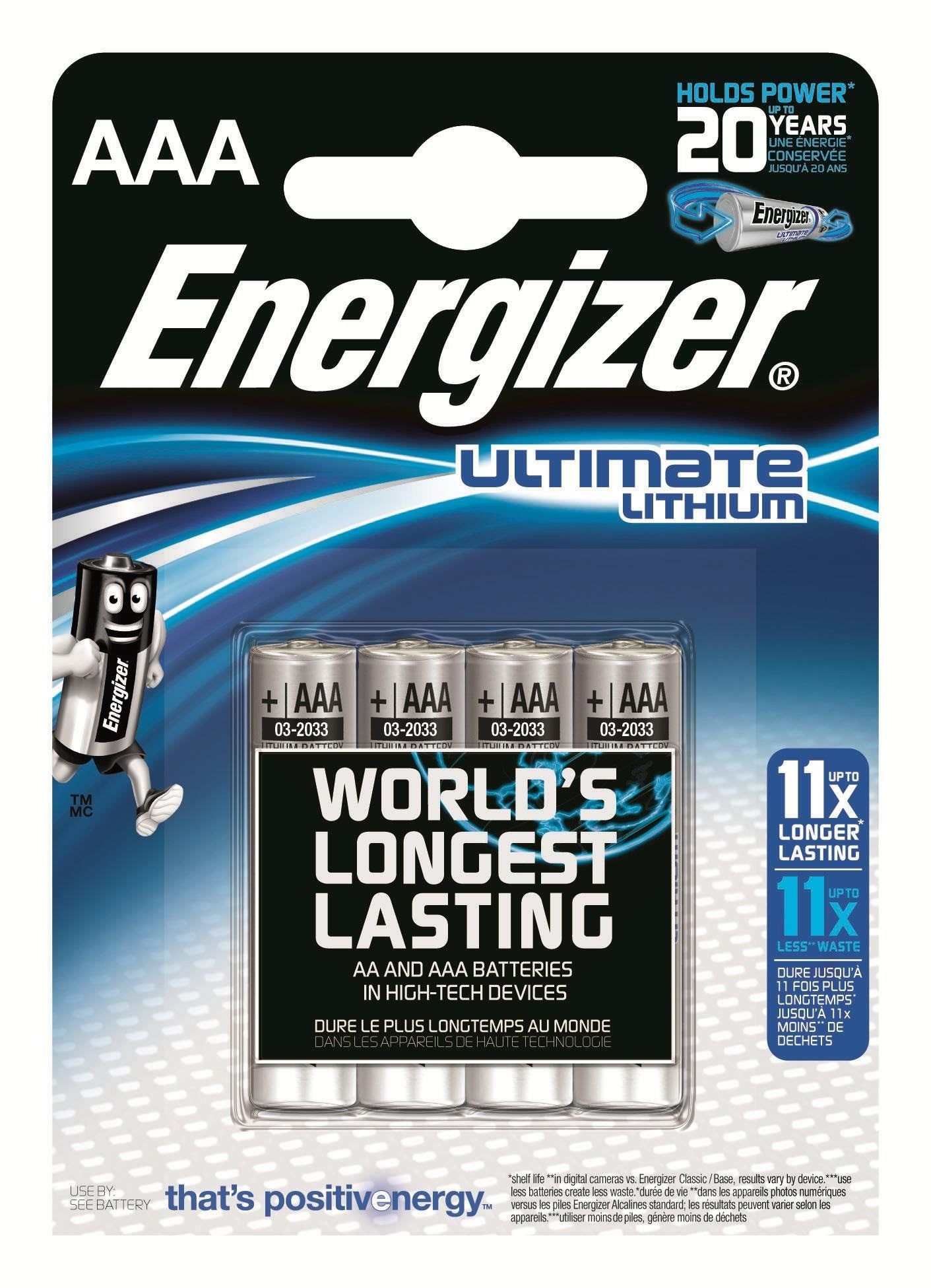 Energizer Battery Ultimate Lithium Aaa (4-pack) - Batterien Und Akkus 639171