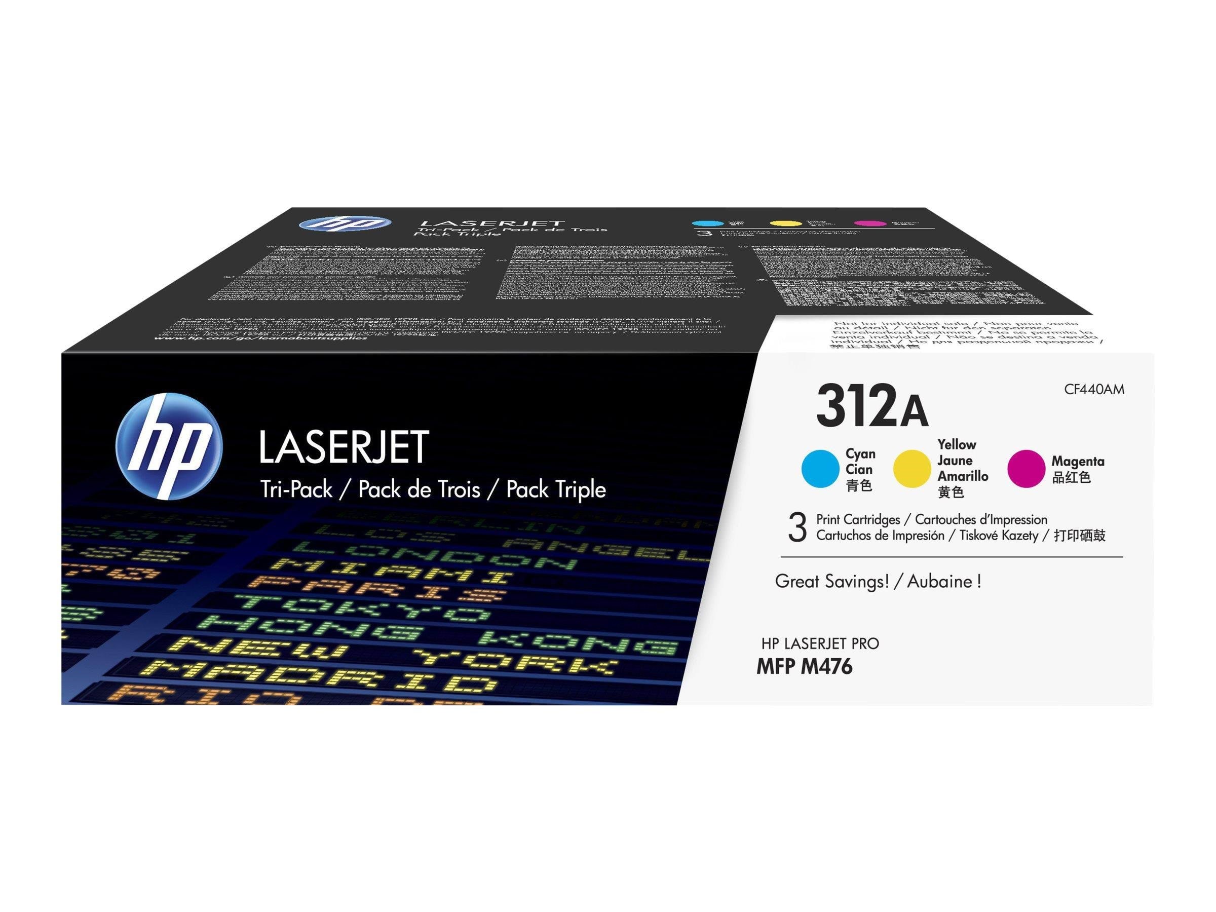 HP 312a / Cf440am Tri-pack (Yellow Cyan Magenta) - Druckerzubehoer Tinte Toner
