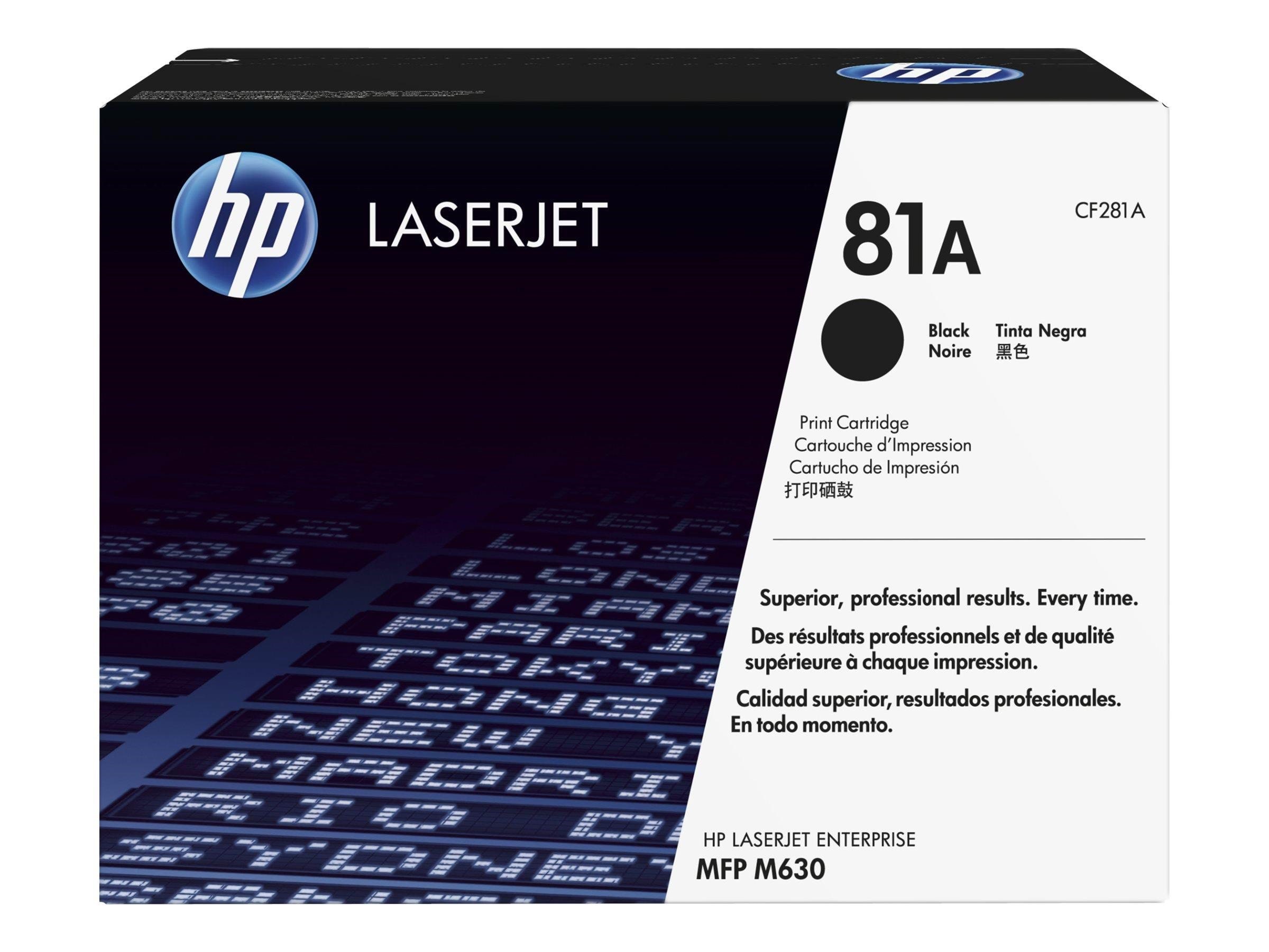 HP 81a / Cf281a Black Toner - Druckerzubehoer Tinte Toner Schwarz