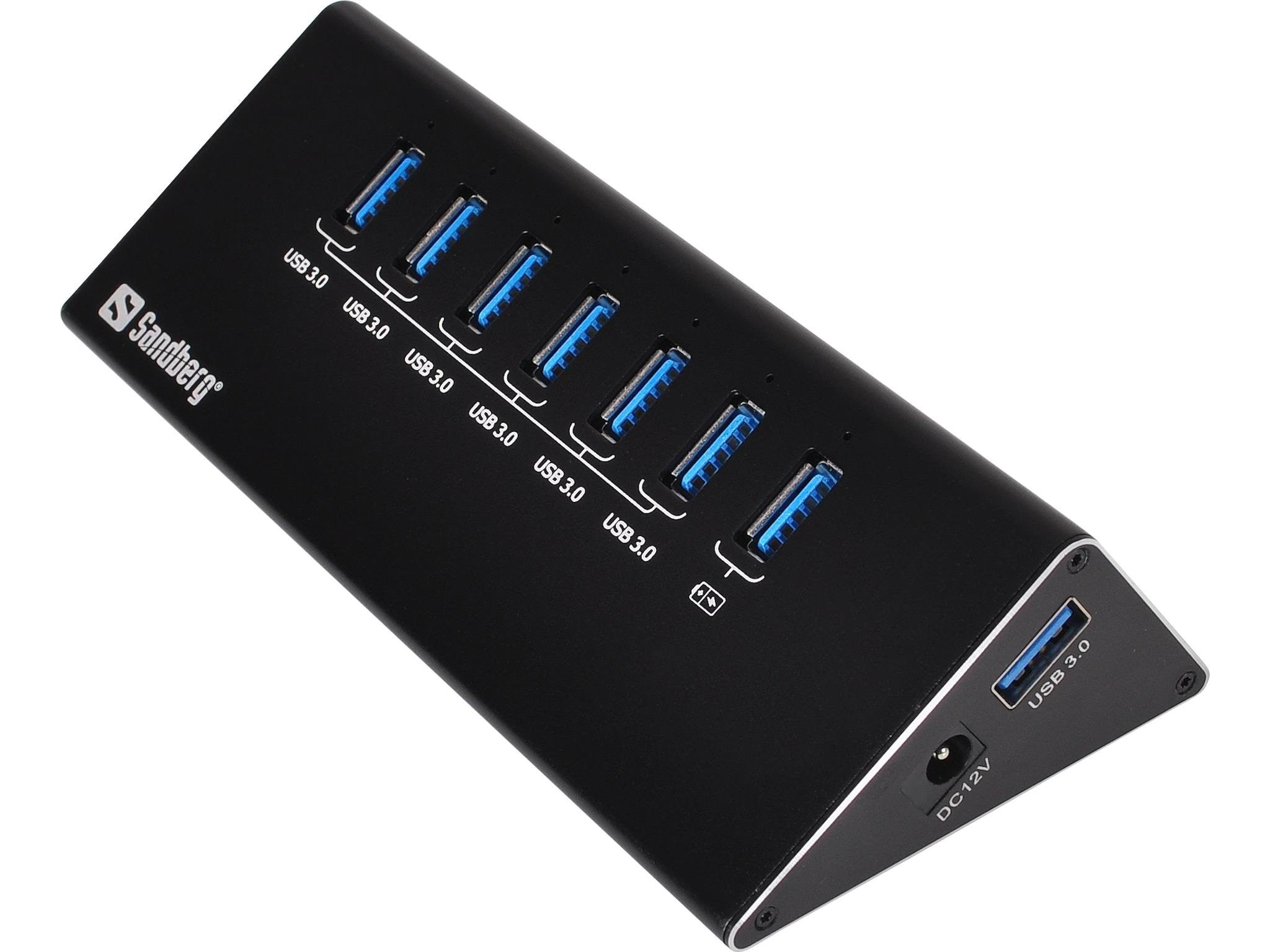 Sandberg 7-port Usb 3.0 Hub Usb-hubs - Usb 3.0 - 7 - Schwarz - Usb Hubs
