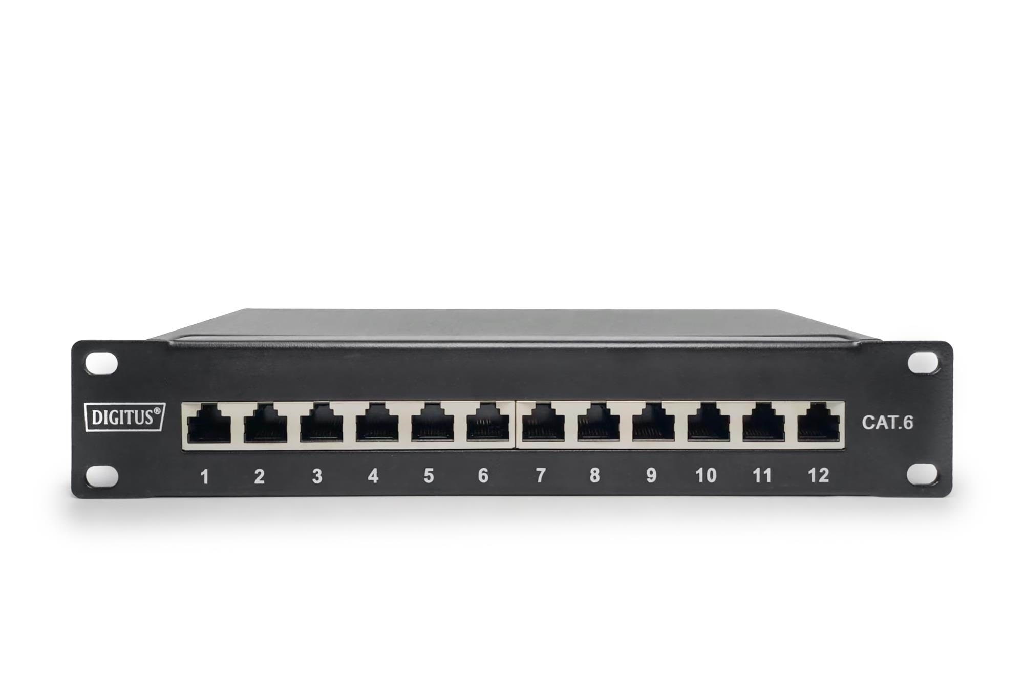 Digitus Dn-91612s - 12-port Cat6 Shielded - Patch Panel - Netzwerkzubehoer