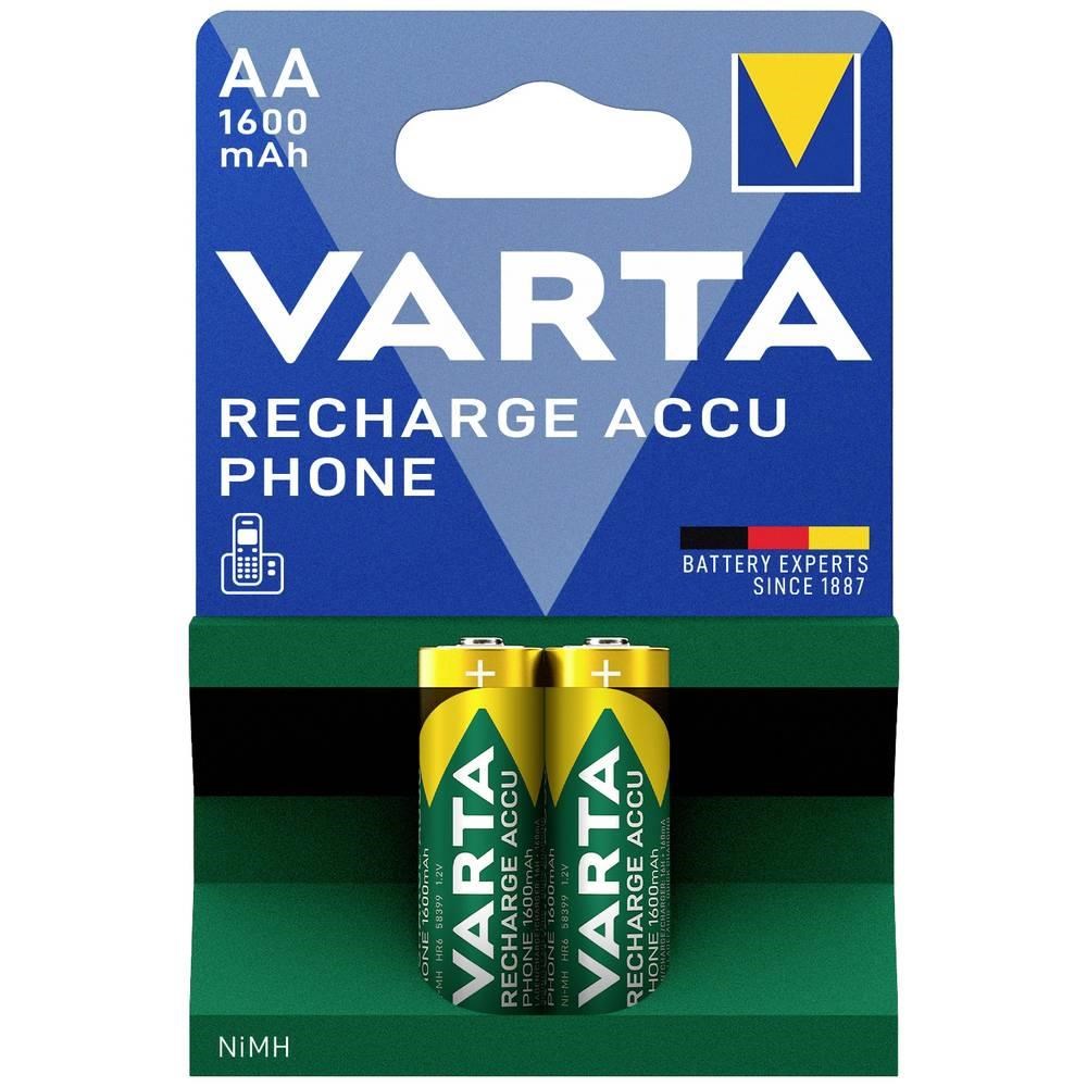 Varta Rechargeable Accu Phone - 2 x AA - 1600 Mah - Batterien Und Akkus