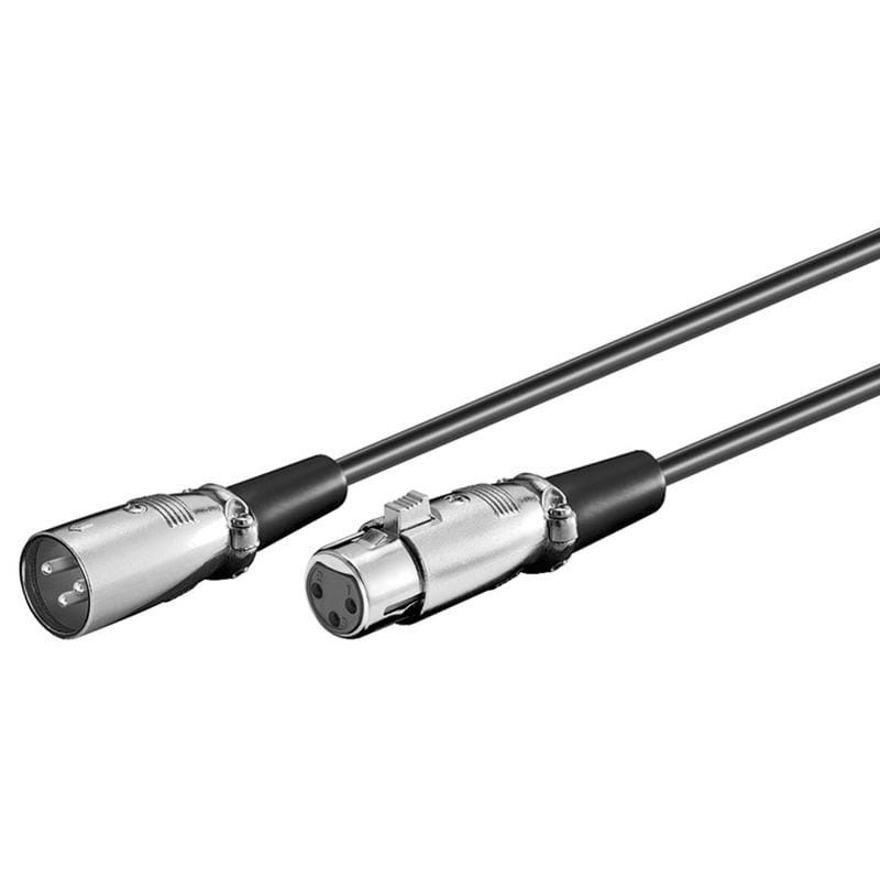 Pro Xlr 3pins Cable - Black - 2m - Audio Kabel Schwarz Xlr-1020-k