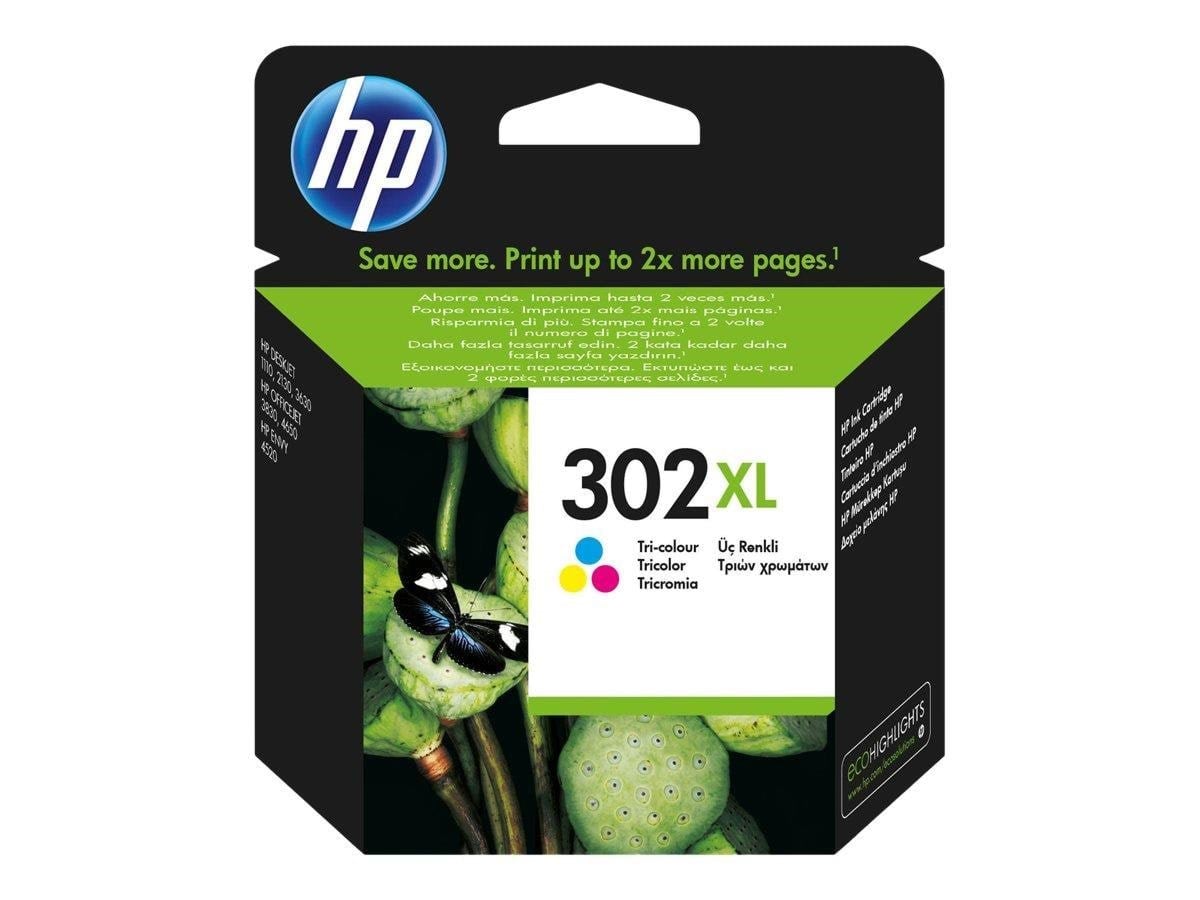 HP 302xl / F6u67ae Tri-color - Druckerzubehoer Tinte Toner Dye-based Tricolour
