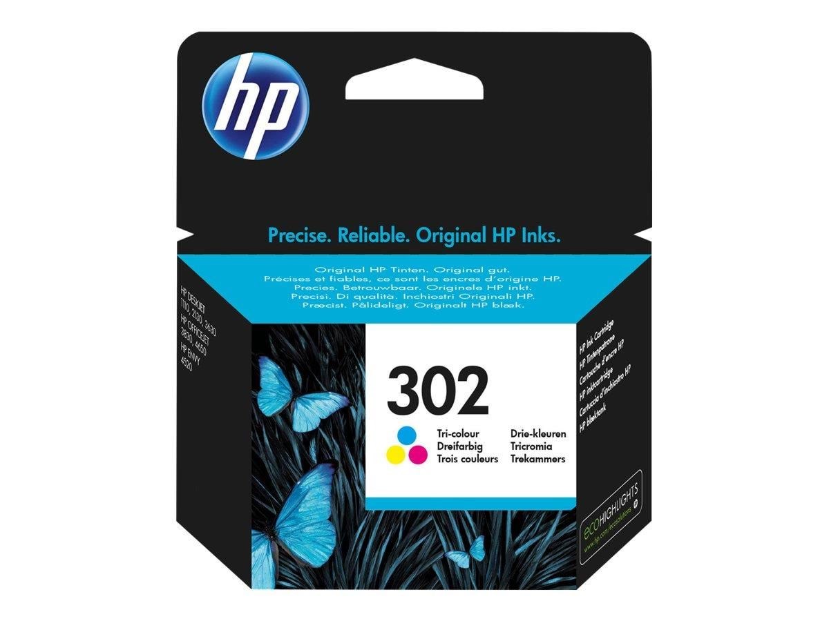 HP 302 / F6u65ae - Tri-color Ink (Cyan Magenta Yellow) - Druckerzubehoer Tinte Toner Dye-based Tricolour