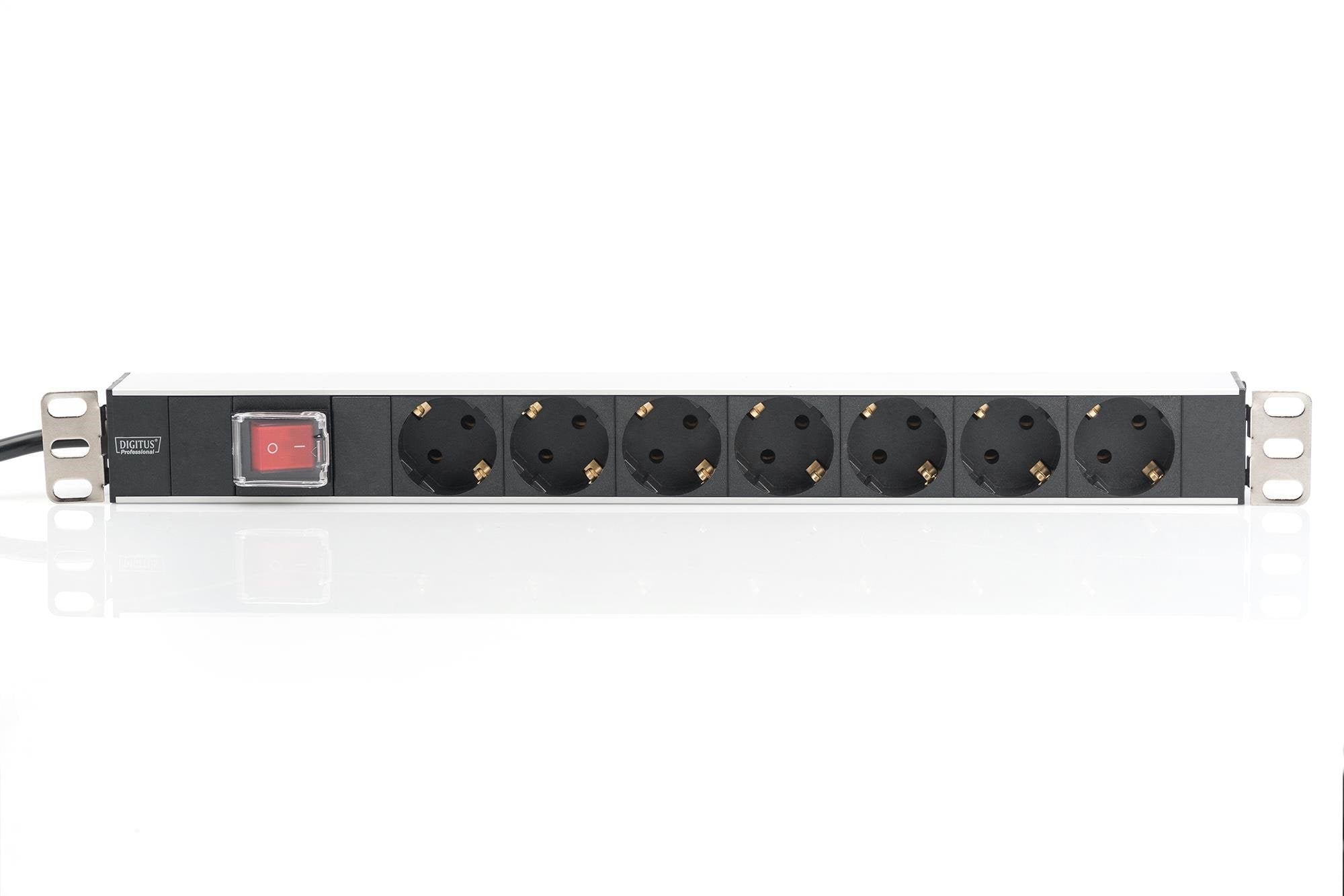 Digitus 7-port - 1U - Aluminum Pdu - Stromkabel Extern