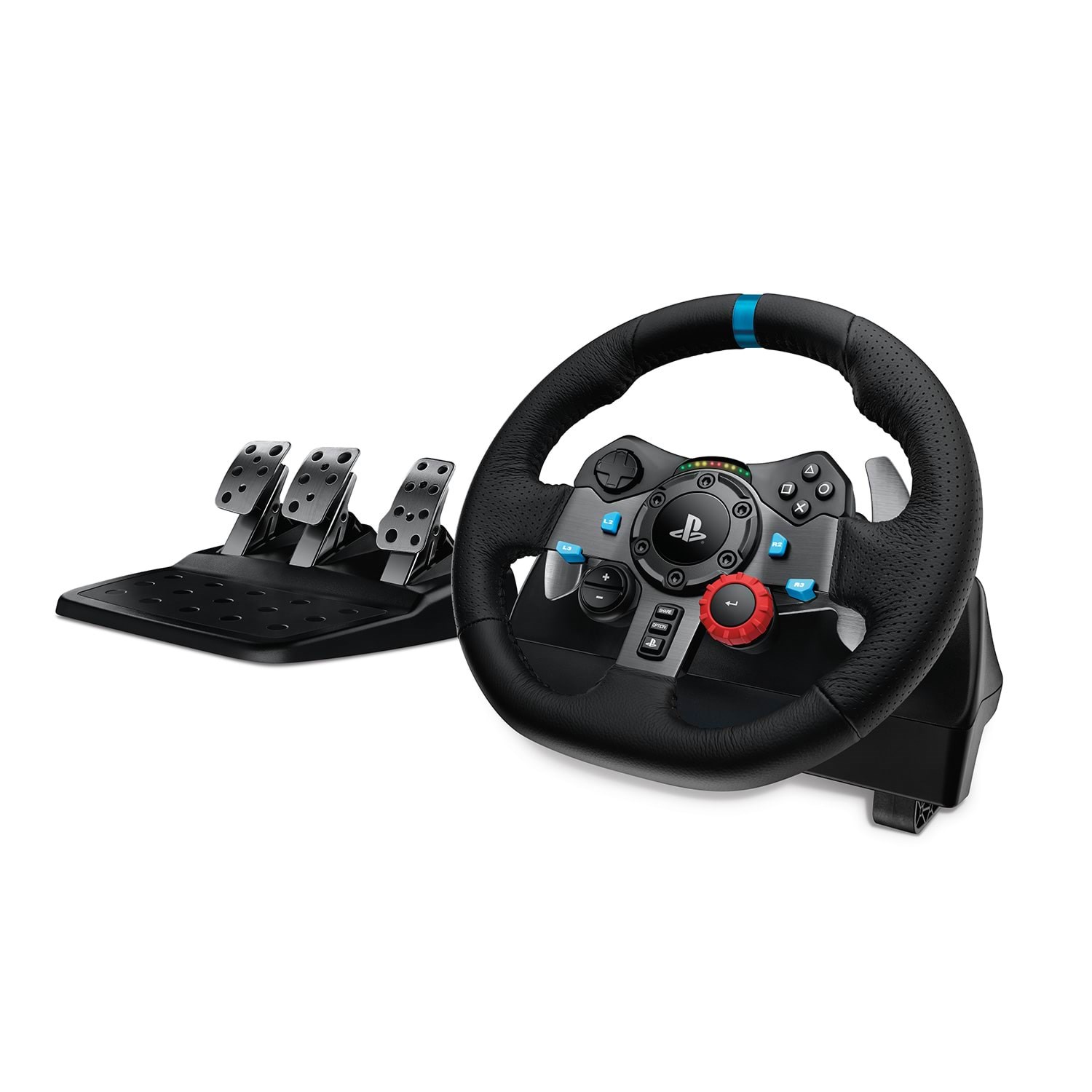 Logitech G29 Driving Force Racing Wheel (Ps5 / Ps4 / Ps3 / PC) - Wired Lenkrad & Pedale Set - Sony Playstation 4 - Gaming Zubehoer 941-000112