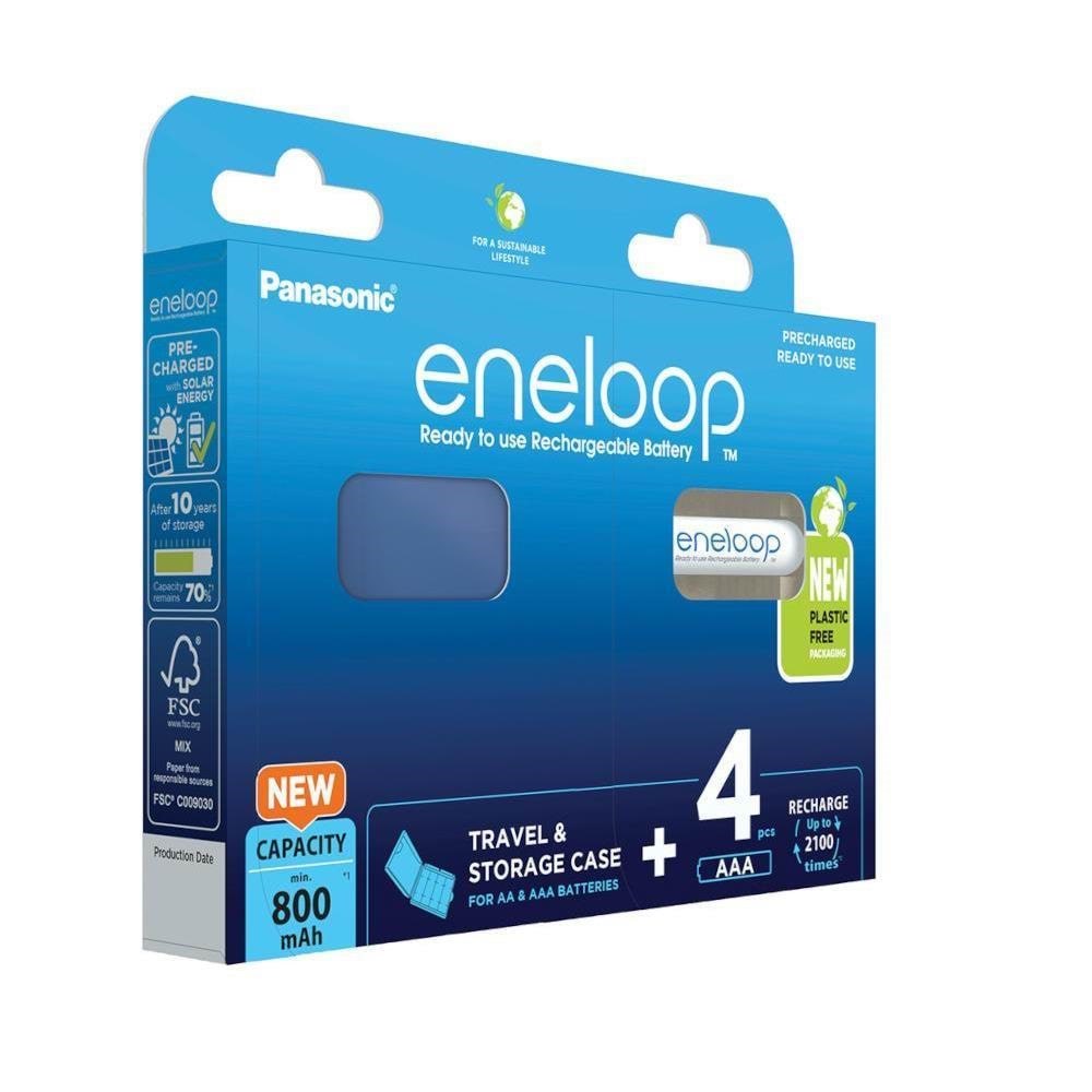 Panasonic Eneloop Bk-4mcde - Battery 4 x Aaa - Nimh - ( Rechargeable ) - 800 Mah - Batterien Und Akkus Bk-4mccec4be