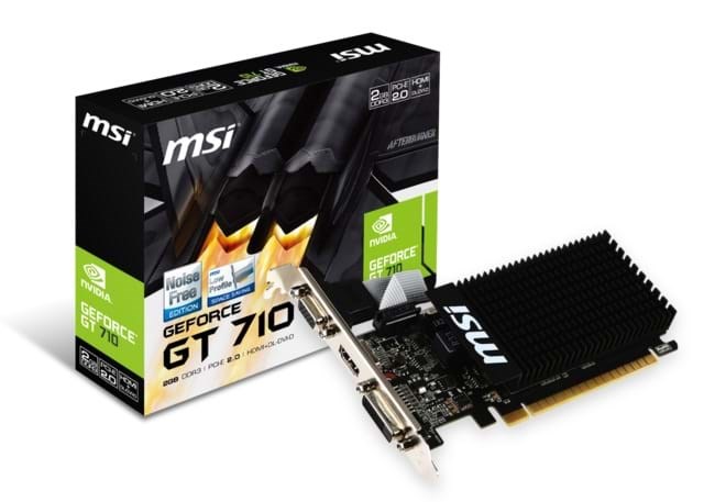 Msi Geforce GT 710 Silent - 2gb Gddr3 Ram - Grafikkarte