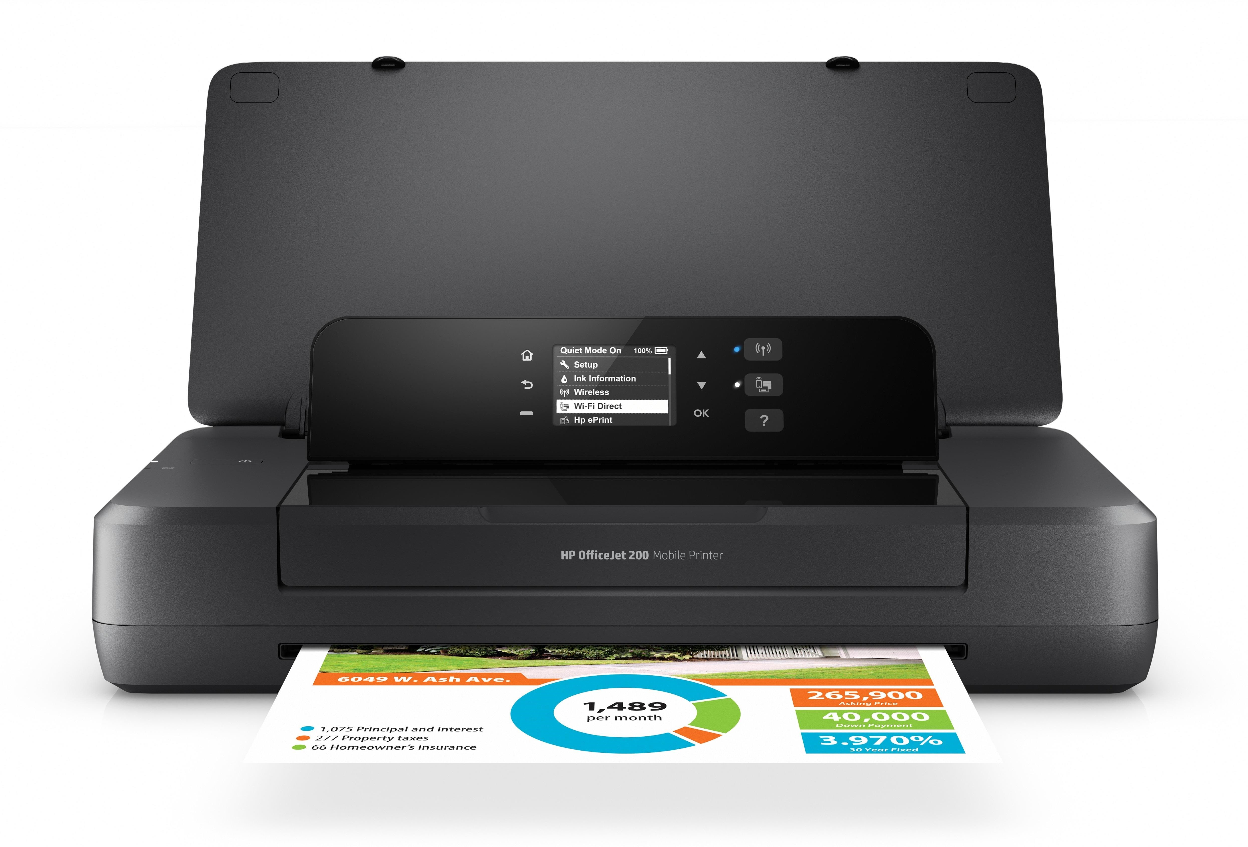 HP Officejet 200 Mobile - Color Inkjet - A4 - Wi-fi - Farbe - Tinte - Drucker- Drucker