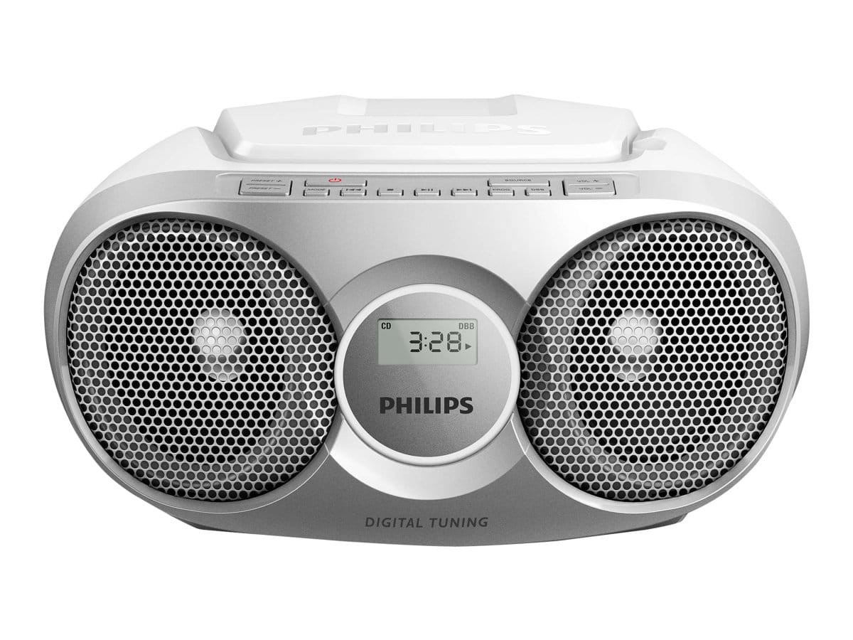 Philips CD Soundmachine Az215s - FM - Stereo - Silber - Dab Netzwerk Und Radiowecker Az215s/12