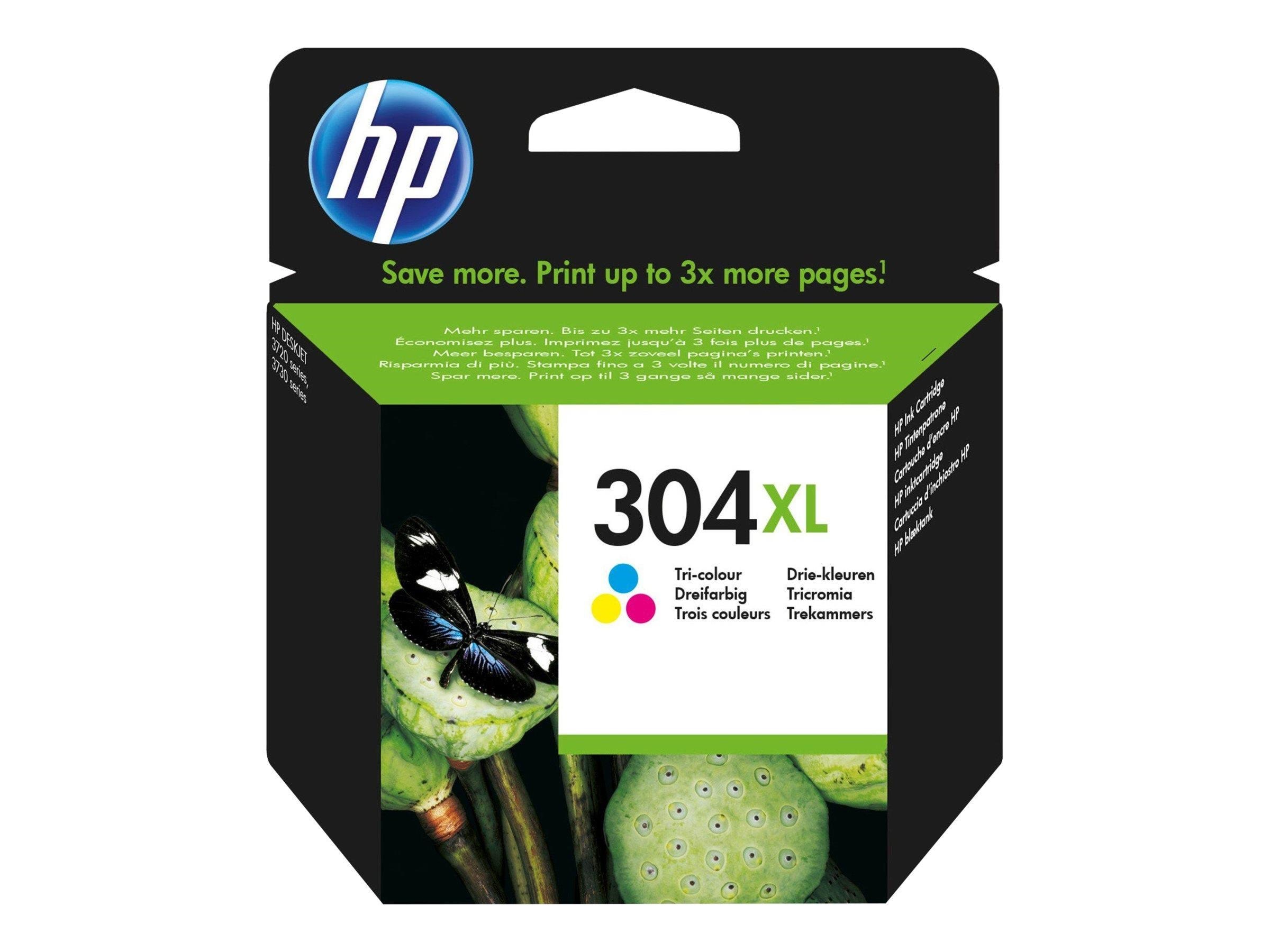HP 304xl / N9k07ae - High Yield (Cyan Magenta Yellow) Ink - Druckerzubehoer Tinte Toner