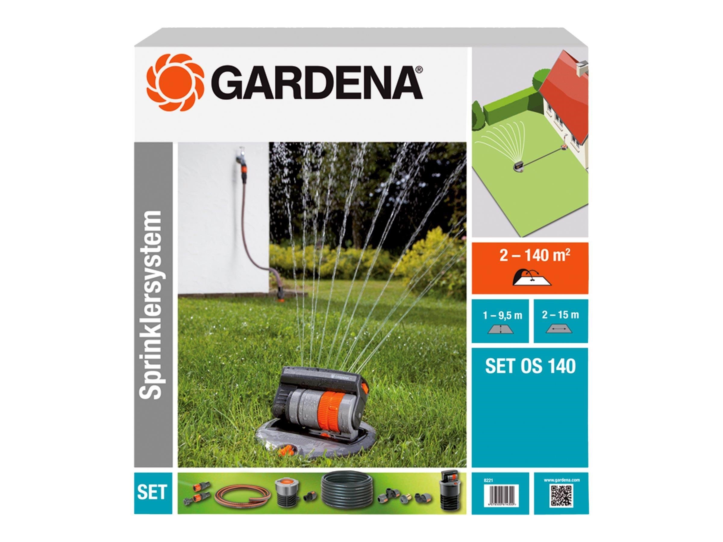 Gardena Pop-up Sprinkler Set OS 140 8221 - Gartenbewaesserung
