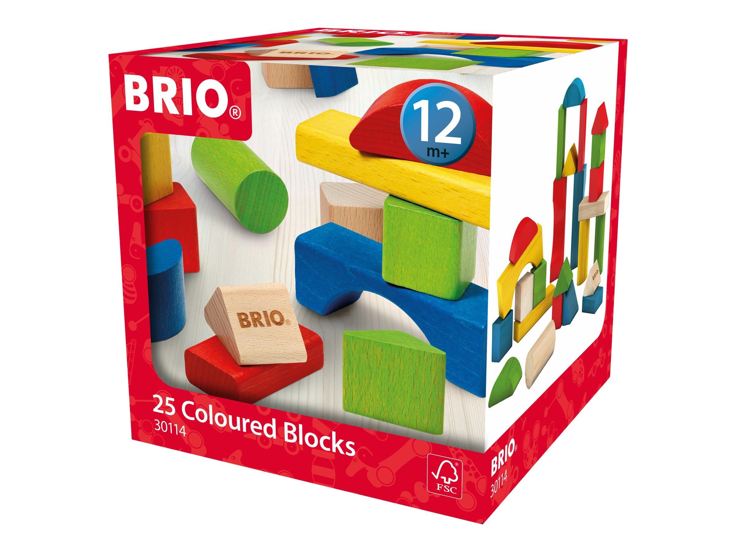 Brio 25 Coloured Blocks - Brio Train