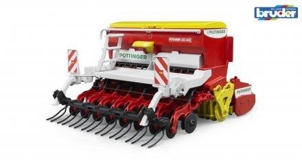 Bruder Pöttinger Vitasem 302add Harrow-mounted Seed Dril - Spielzeugauto 2347