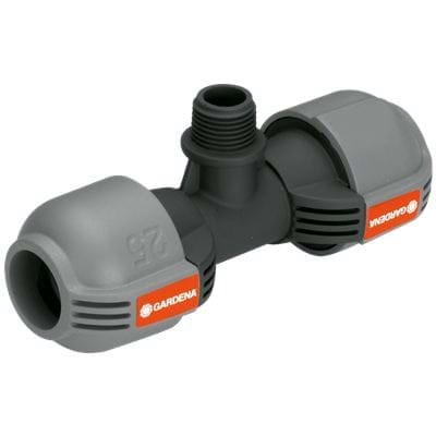 Gardena T-stück 25 mm x 1/2"-Außengewinde - Gartenbewaesserung
