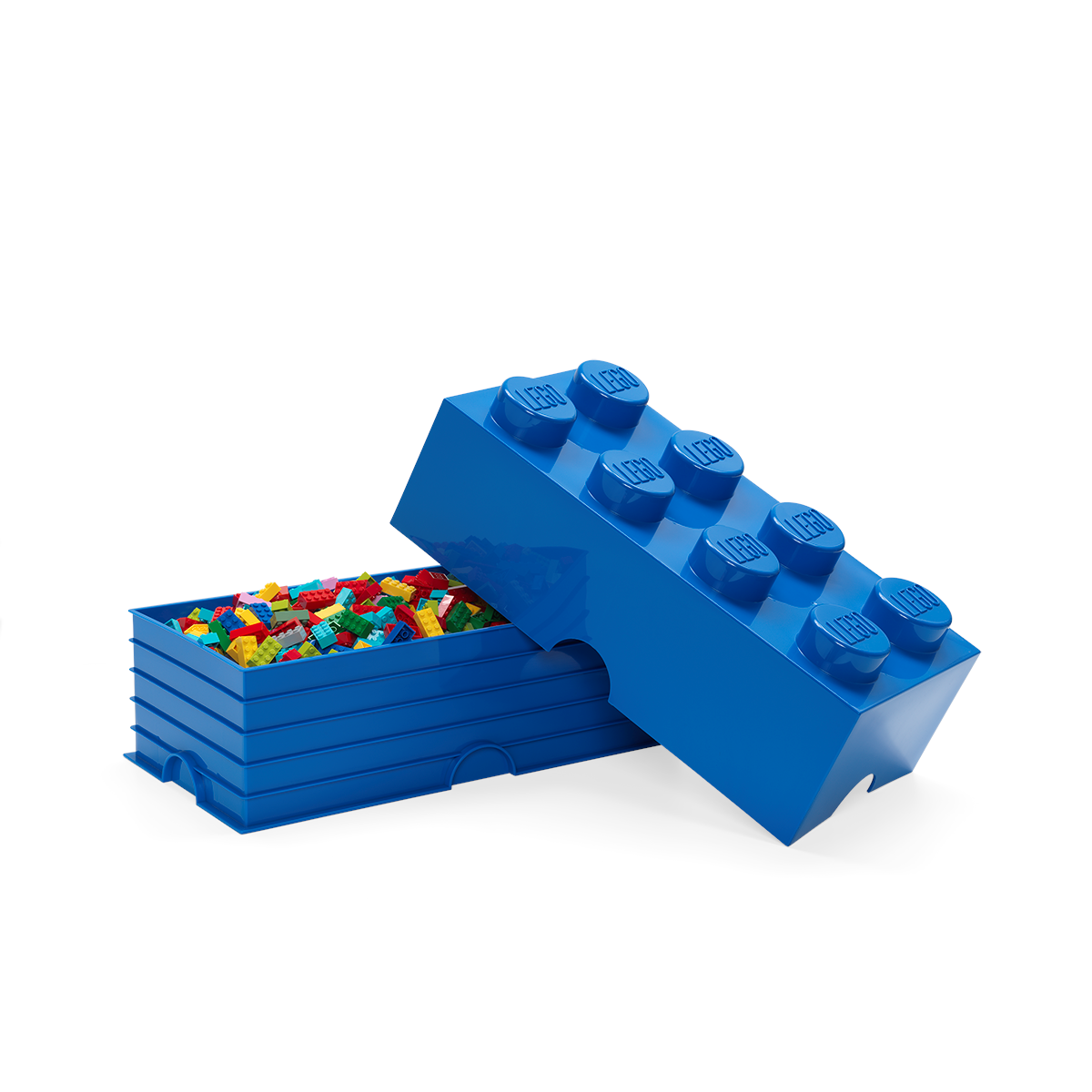 Lego Aufbewahrungsstein, 8 Noppen, Blau - Kinderzimmer 40041731