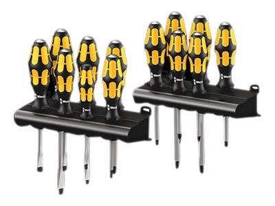 Wera Big Pack 900 Schraubendrehersatz Kraftform : Der Schraubmeißel + Rack, 13-teilig - Handwerkzeuge 05133285001