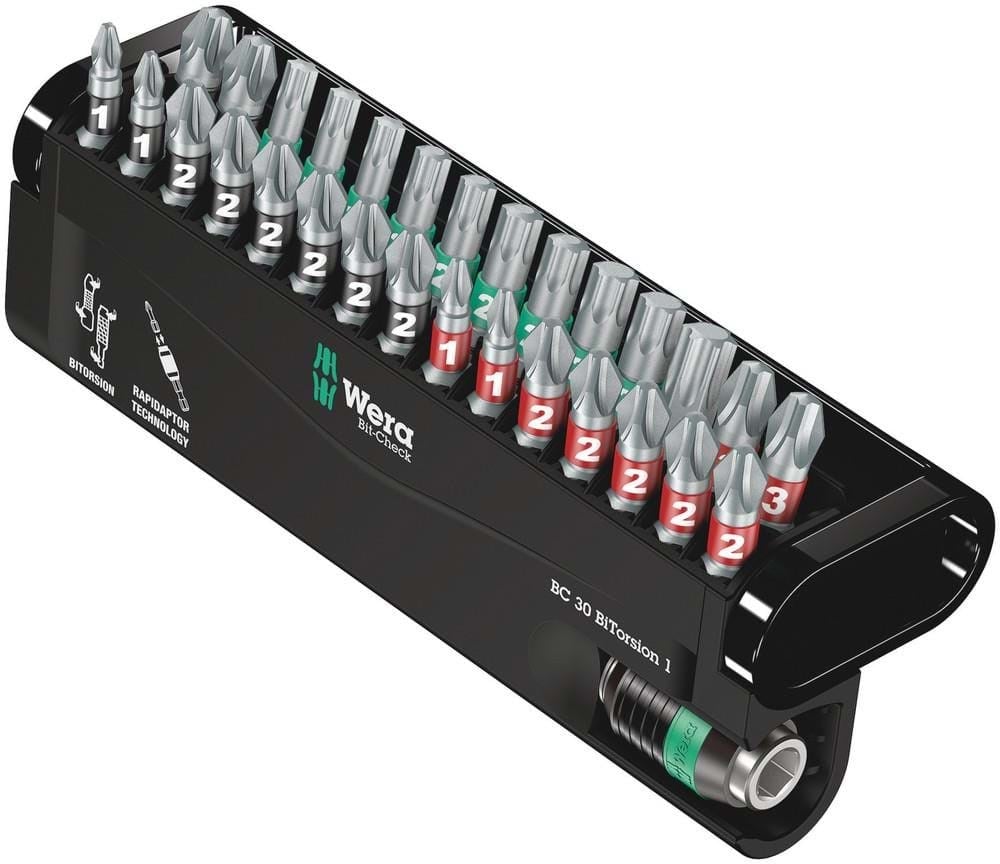 Wera Bit-sortiment, Bit-check 30 Bitorsion 1, 30-teilig - Bohrer Bits 05057430001