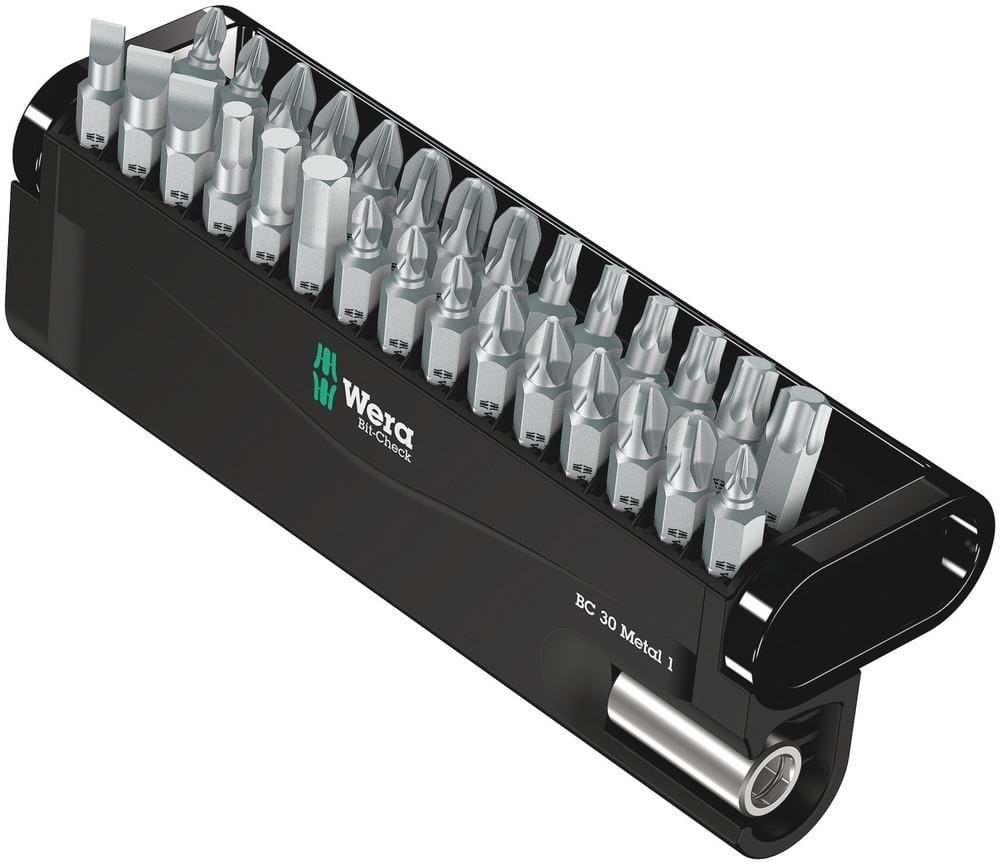 Wera Bit-sortiment, Bit-check 30 Metal 1, 30-teilig - Bohrer Bits