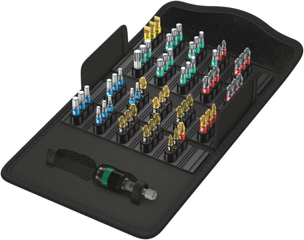 Wera Bit-sortiment, Bit-safe 61 Bitorsion 1, 61-teilig - Bohrer Bits 05057441001
