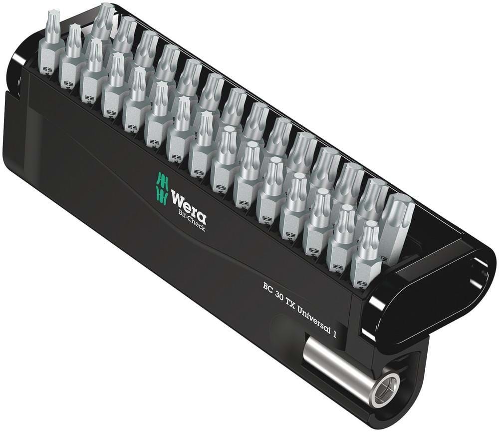 Wera Bit-sortiment, Bit-check 30 TX Universal 1, 30-teilig - Bohrer Bits