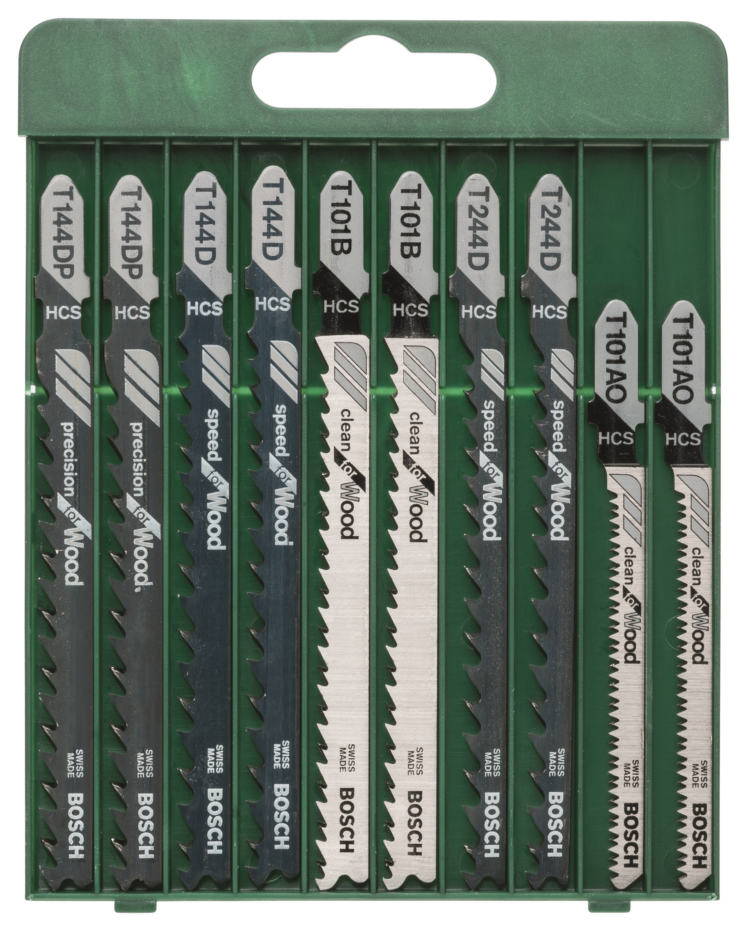 Bosch 10-piece Jigsaw "W" Blade Set - Stichsaegen 2609256744