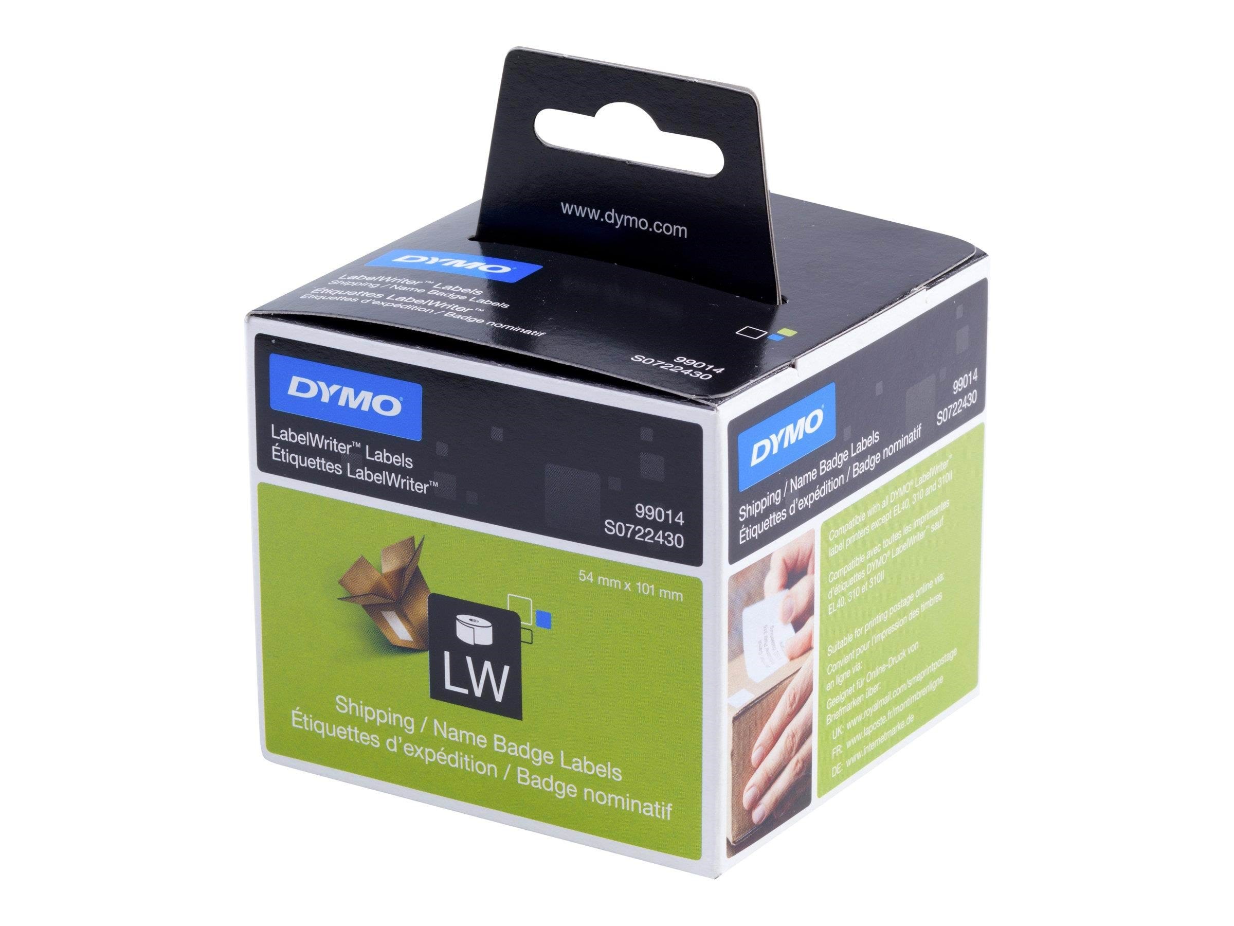 Dymo Labelwriter Versandetiketten/-namensschilder (Groß) | 54mm x 101mm | Rolle Mit 220leicht Ablösbaren Etiketten | Selbstklebend - Papier Fotopapier
