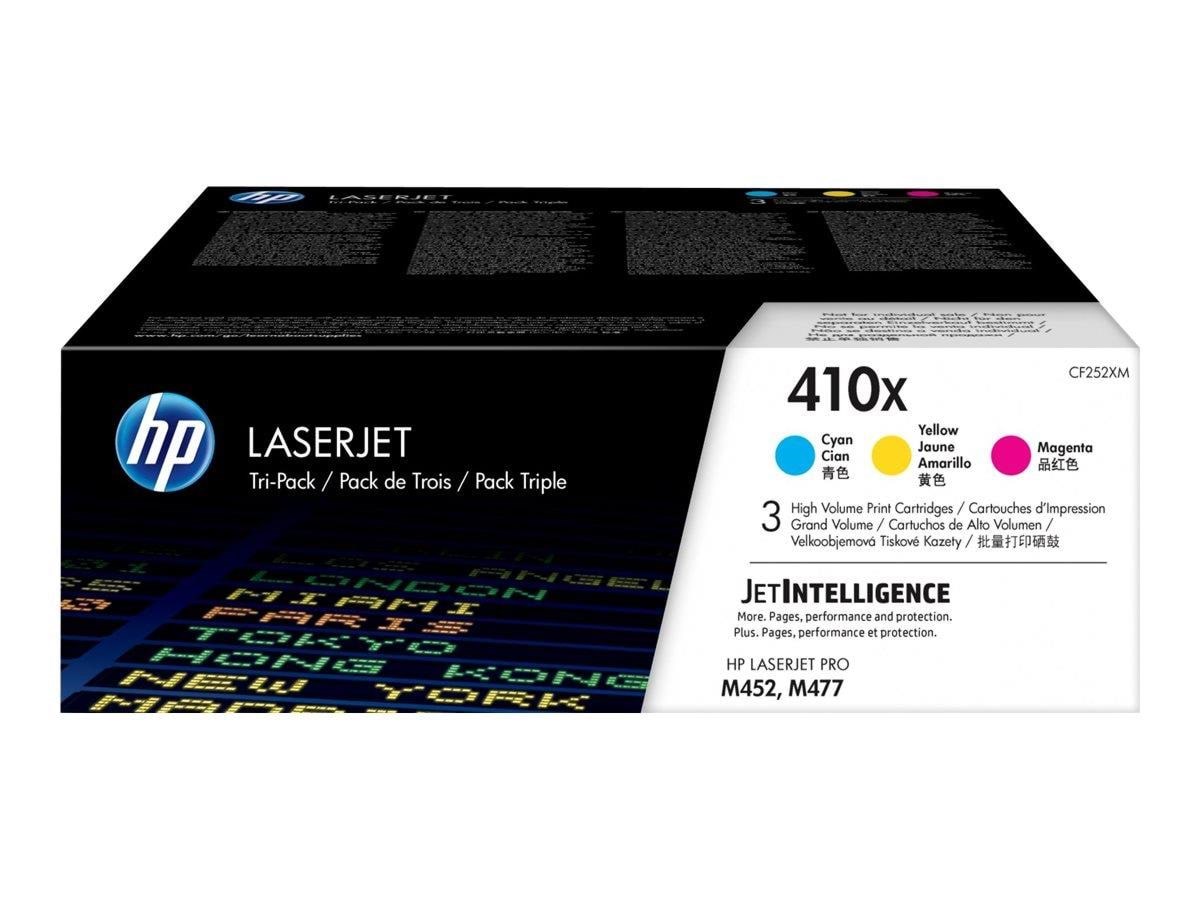 HP 410x / Cf252xm Hich Yield Capacity 3-pack (Cyan Magenta Yellow) - Druckerzubehoer Tinte Toner
