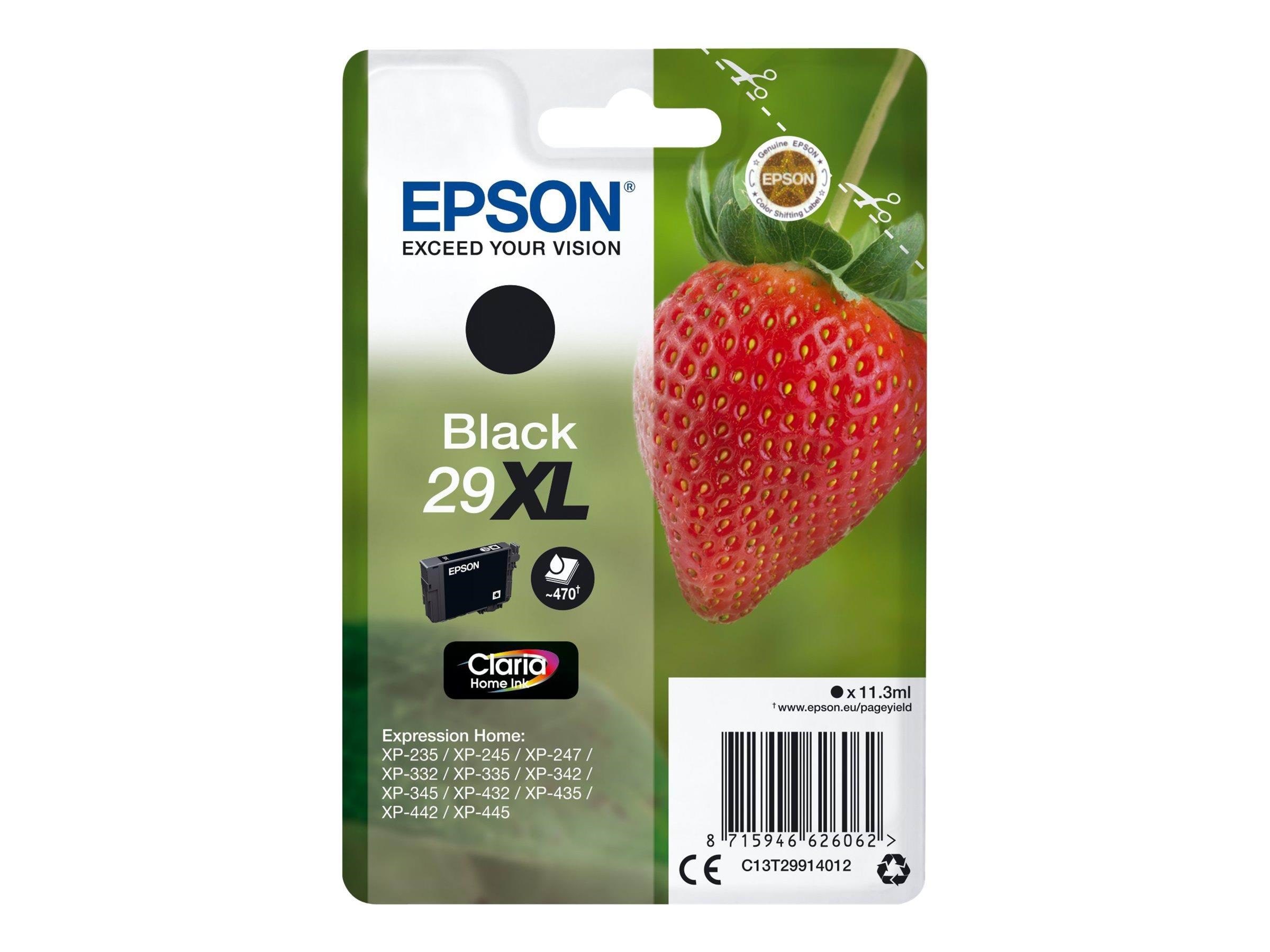 Epson 29xl - Black Ink - Druckerzubehoer Tinte Toner Schwarz C13t29914012