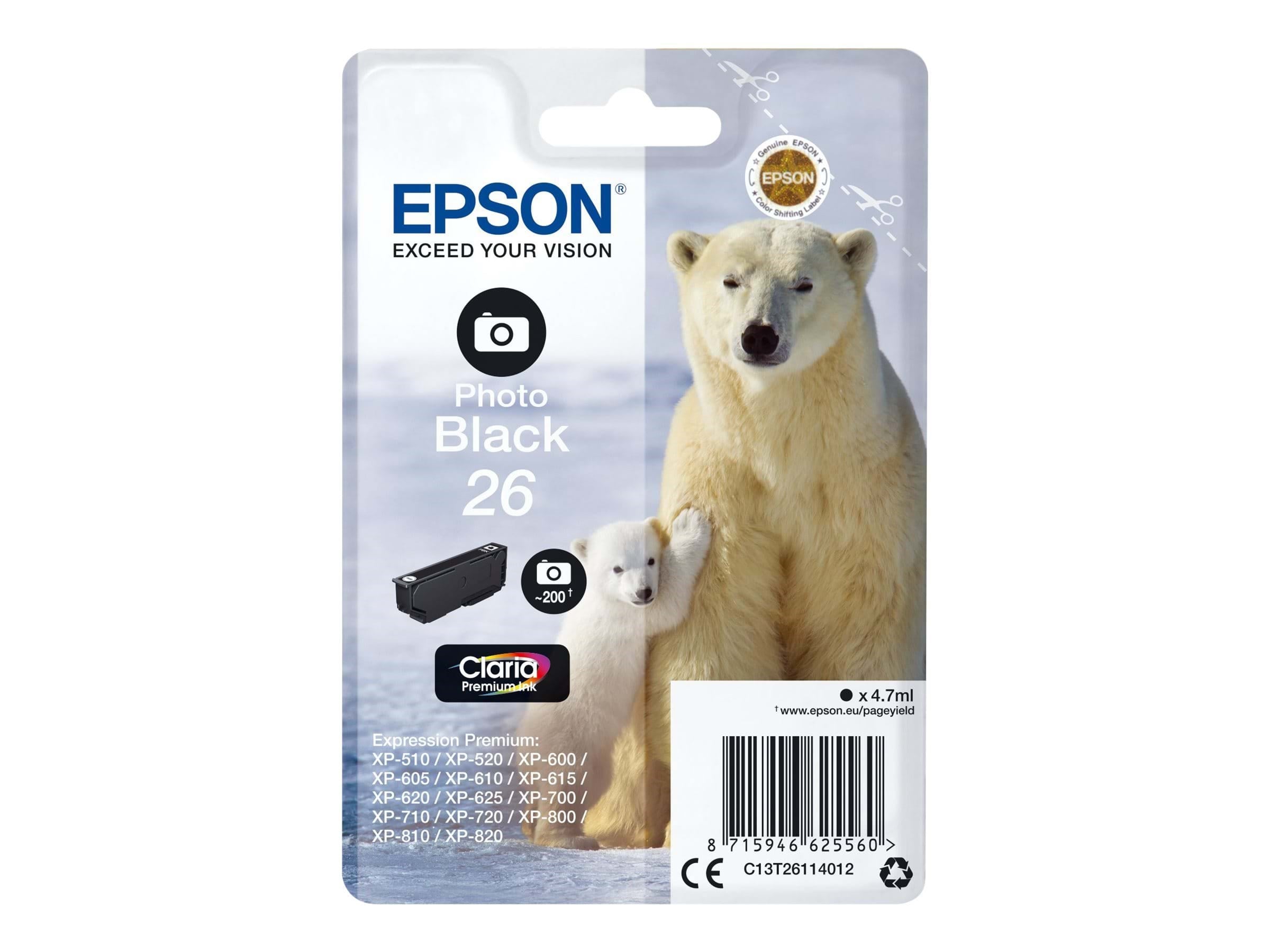 Epson 26 - Photo Black Ink - Druckerzubehoer Tinte Toner