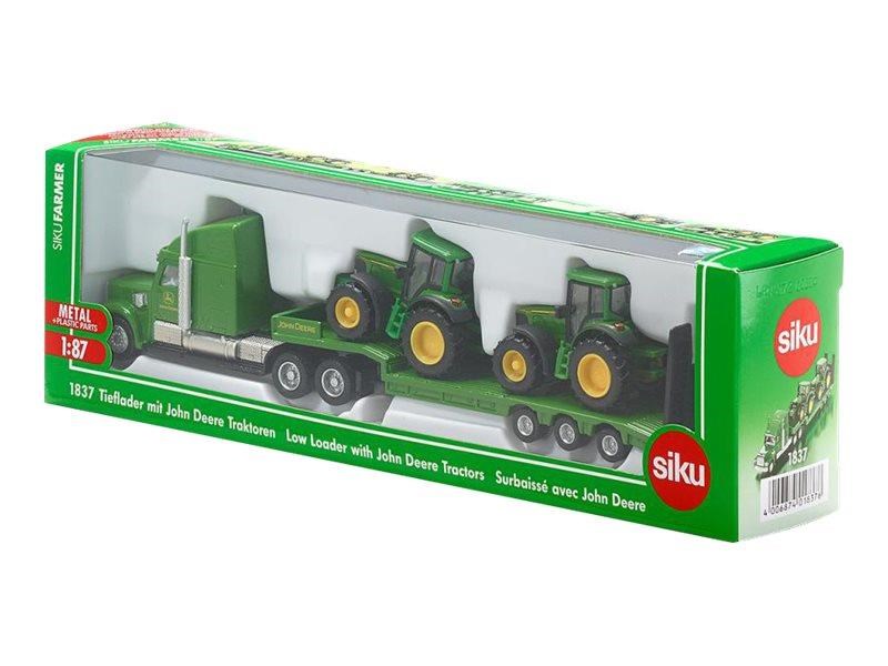 Siku Siku 1:87 Tieflader Mit John Deere Traktoren - Spielzeugauto 1837