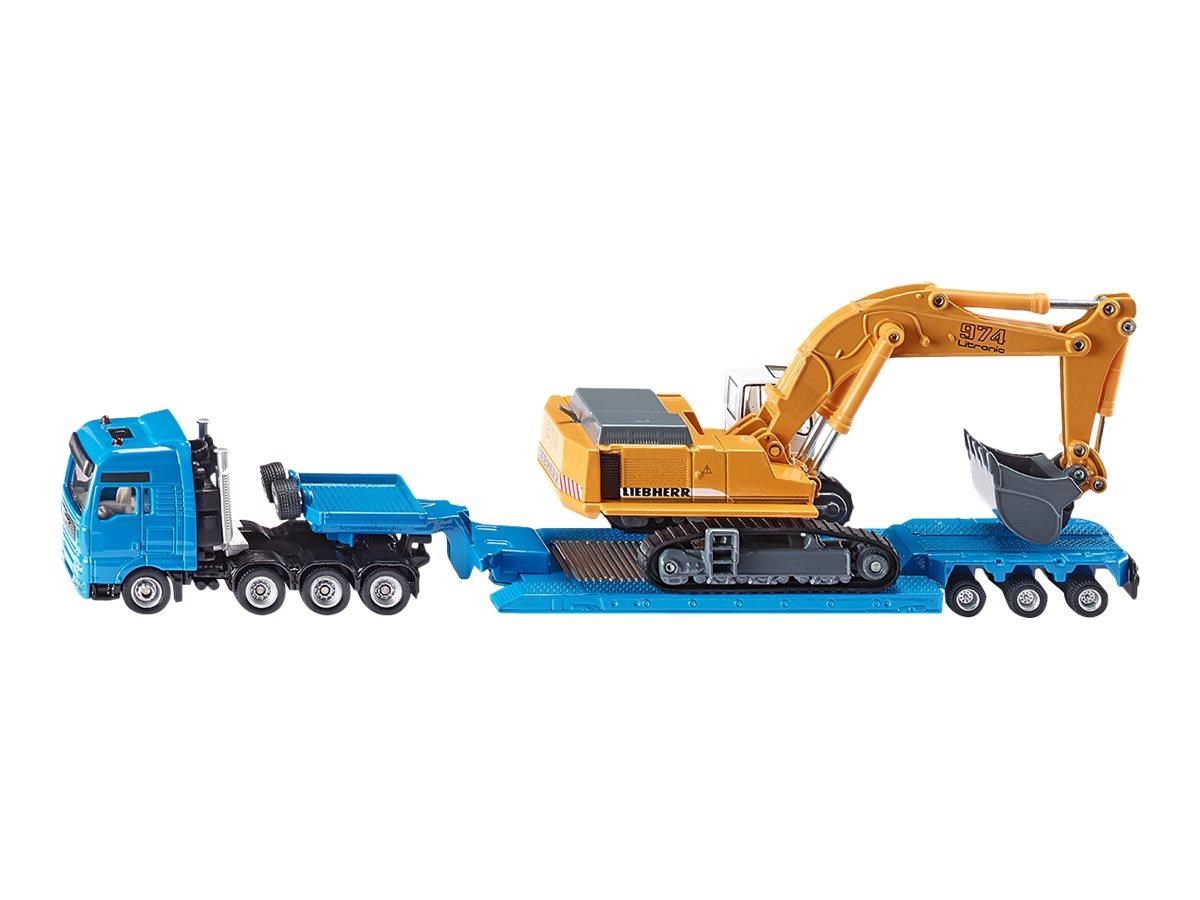 Siku Siku 1:87 Schwertransport Mit Pritschenanhänger - Spielzeugauto