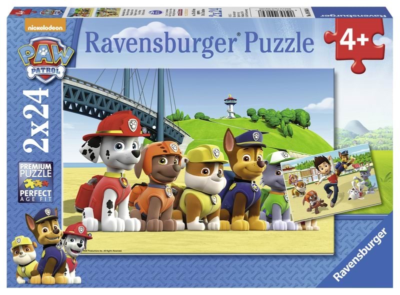 Ravensburger Paw Patrol Heroic Dogs 2x24p - Puzzle