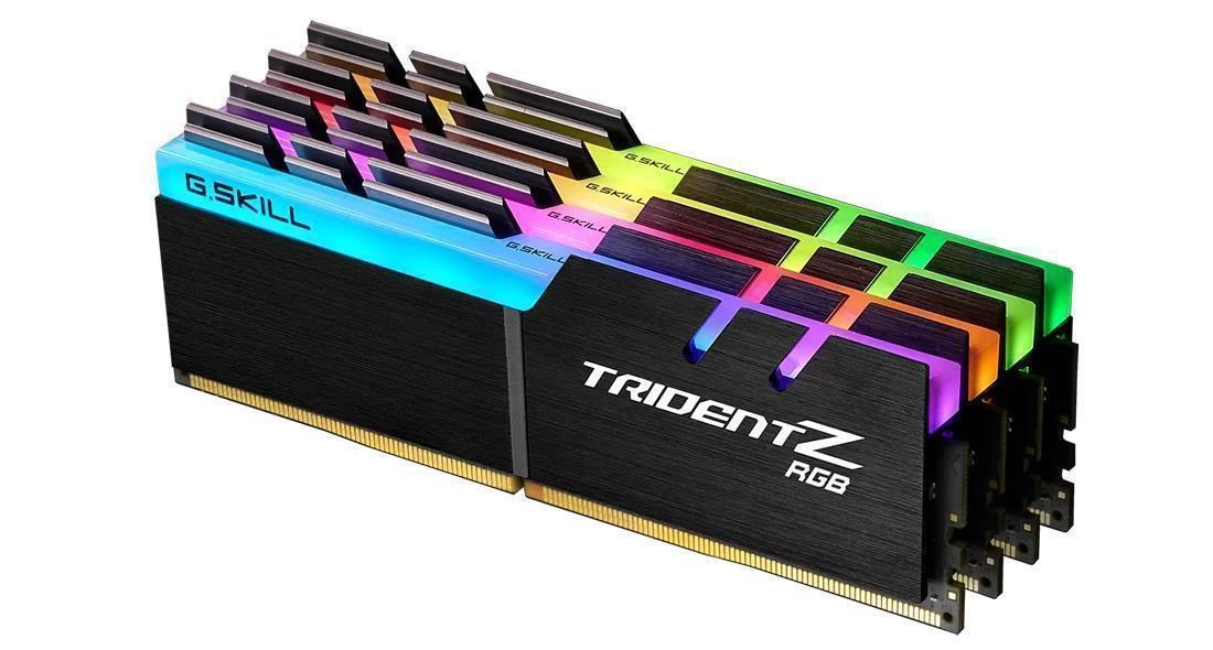 G.Skill Trident Z Rgb Ddr4-3200 - 32gb - Cl16 - Quad Channel (4 Pcs) - Intel Xmp - Schwarz Mit Rgb - Ram