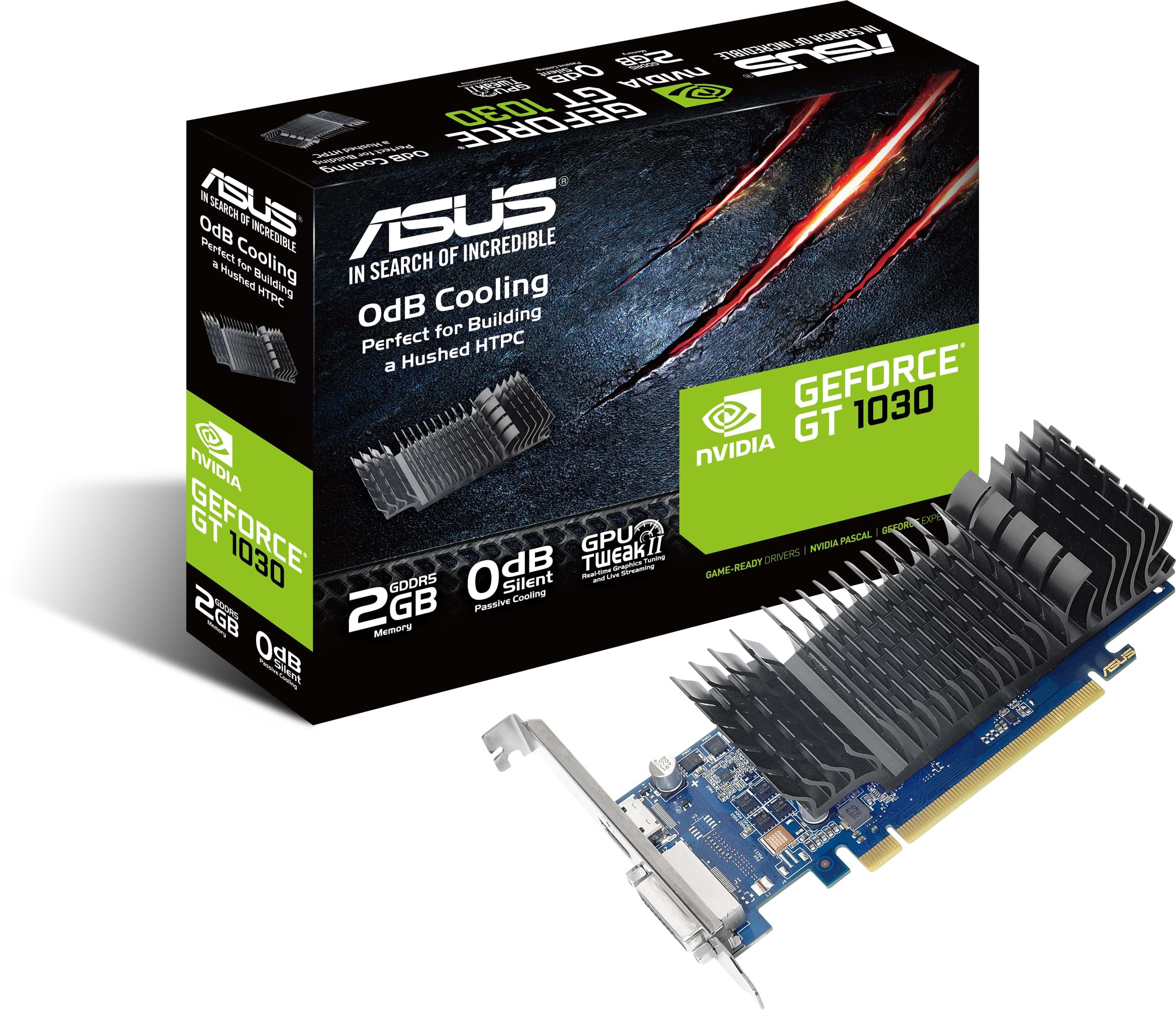 Asus Geforce GT 1030 Silent Low Profile - 2gb Gddr5 Ram - Grafikkarte 90yv0at0-m0na00