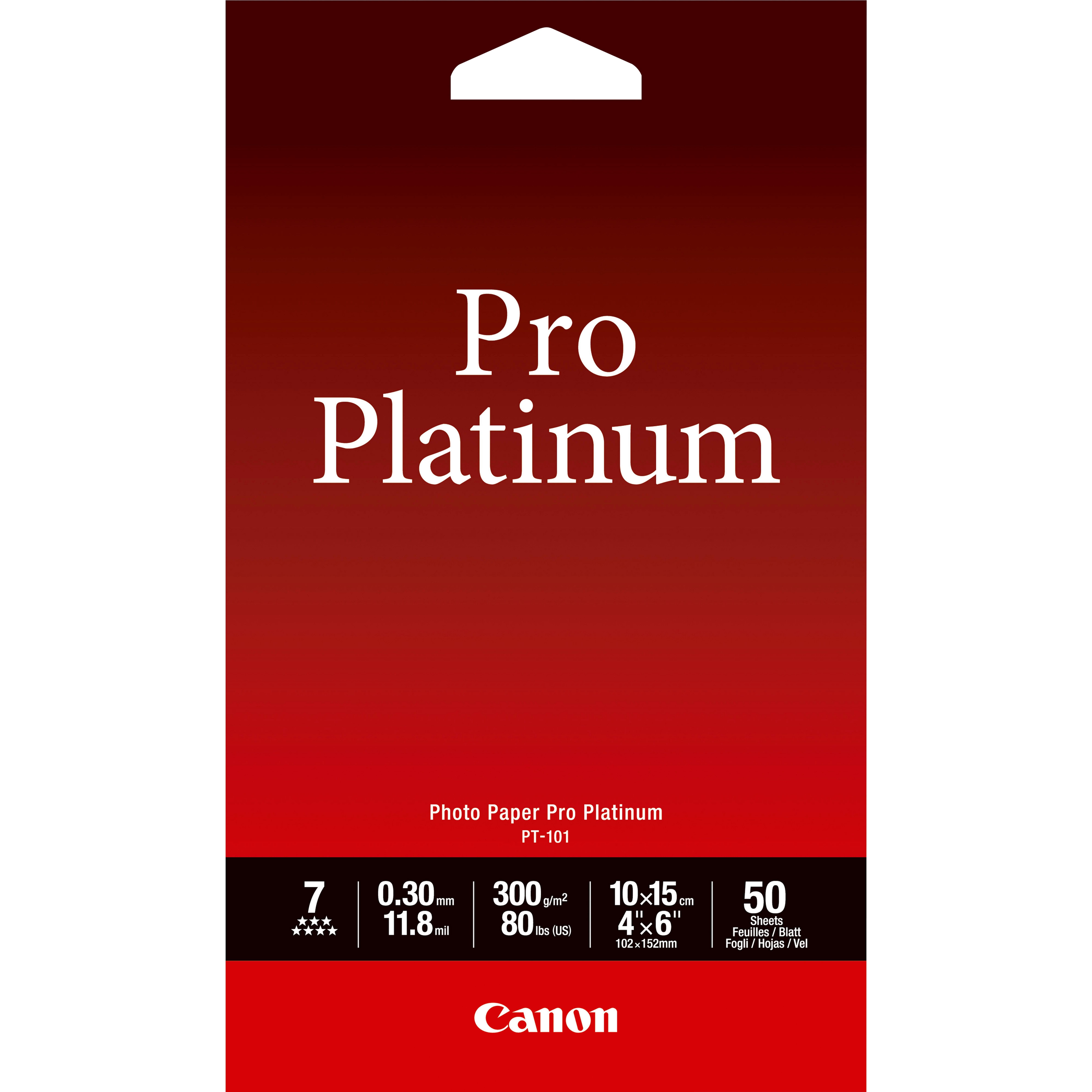 Canon Paper Pt-101 / 2768b014 Pro Platin - Papier Fotopapier Und Etiketten