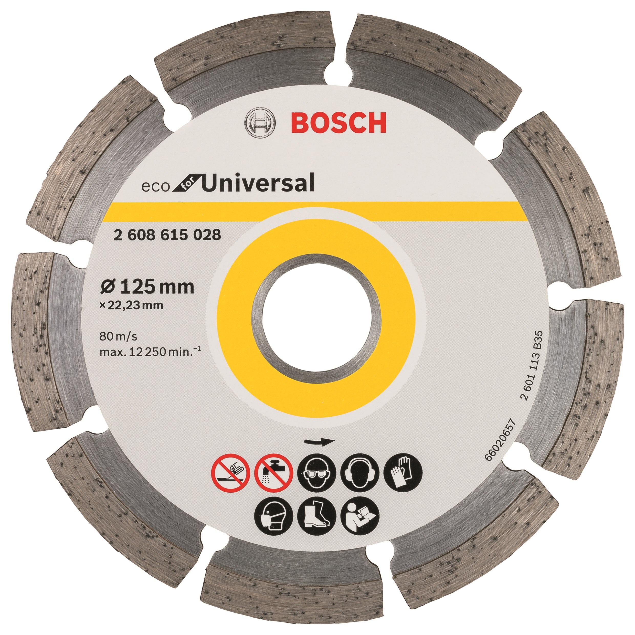 Bosch Diamantskive 125x22.25mm Eco Universal - Haus Garten